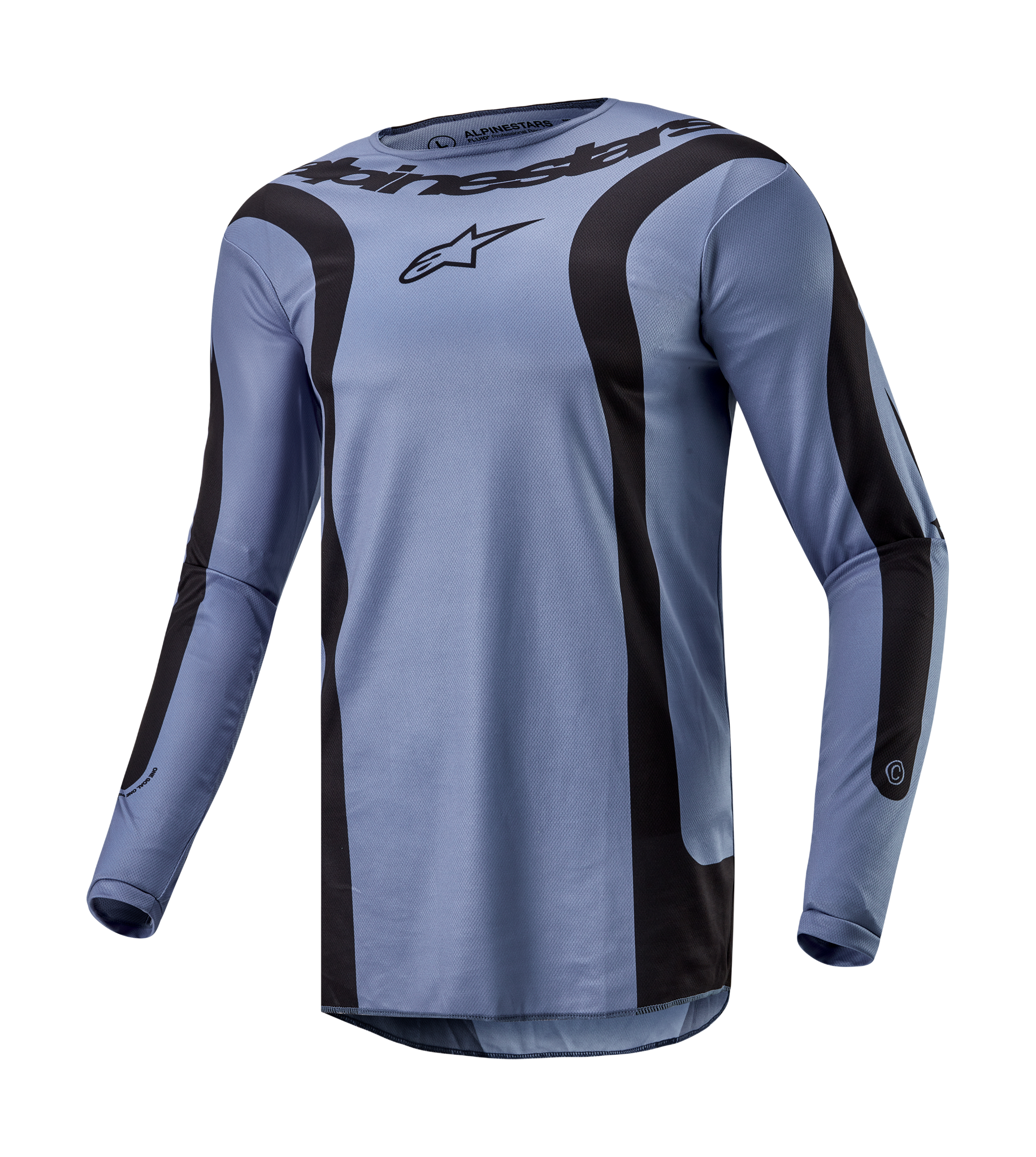 Alpinestars Cross Shirt Fluid Lurv - Licht Blauw / Zwart