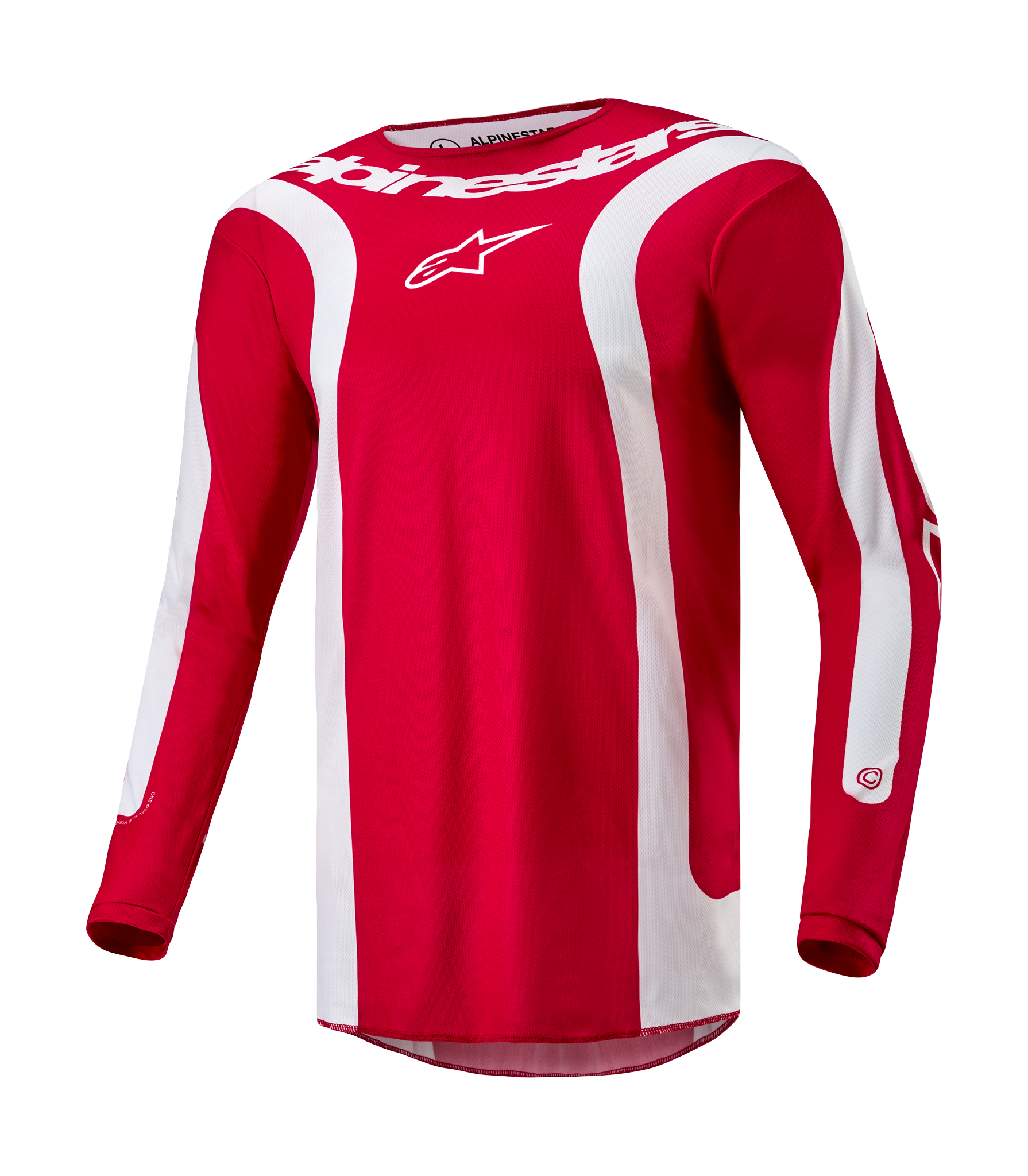 Alpinestars Cross Shirt Fluid Lurv - Mars Rood / Wit