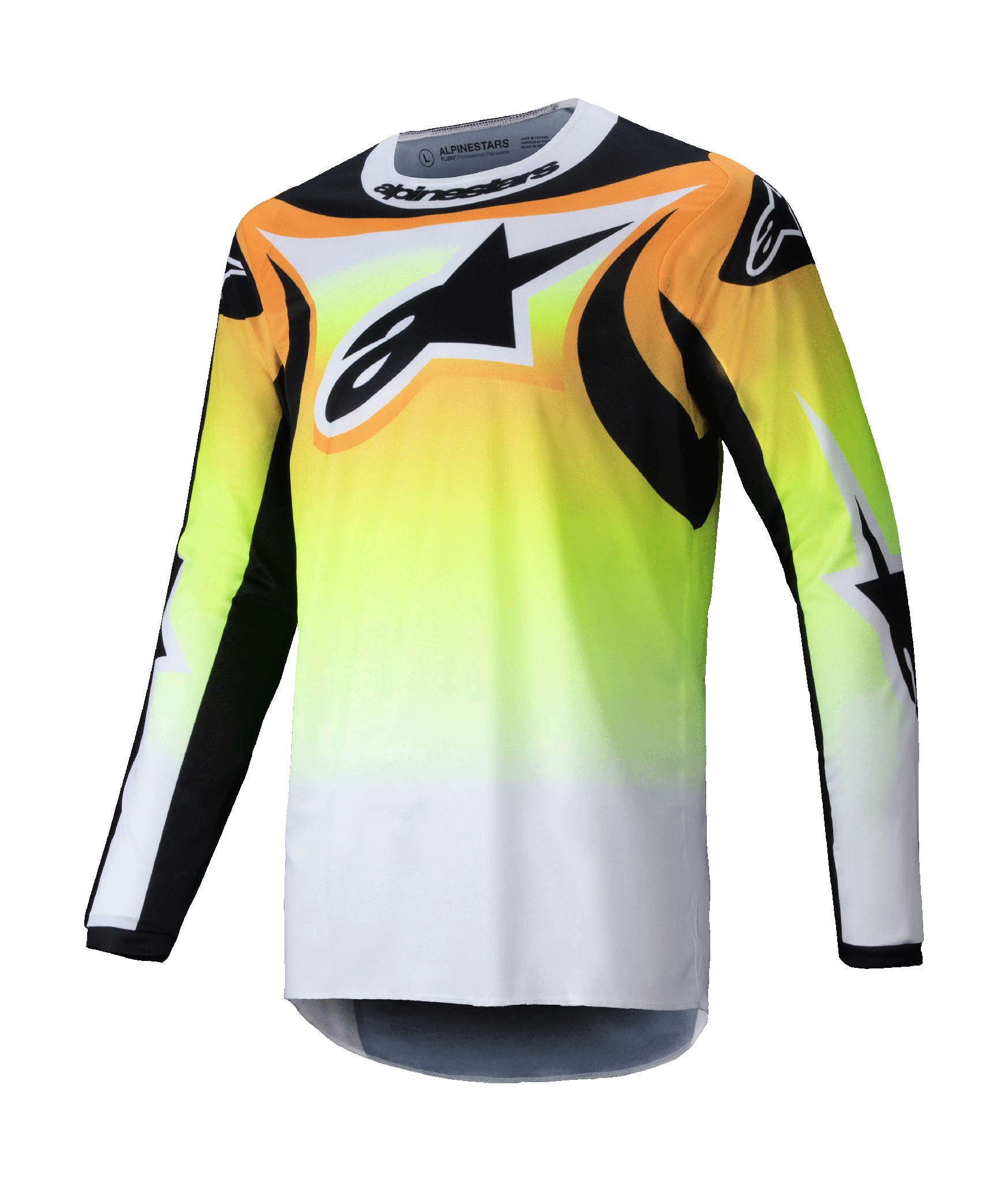 Alpinestars Cross Shirt Fluid Wurx - Geel / Zwart