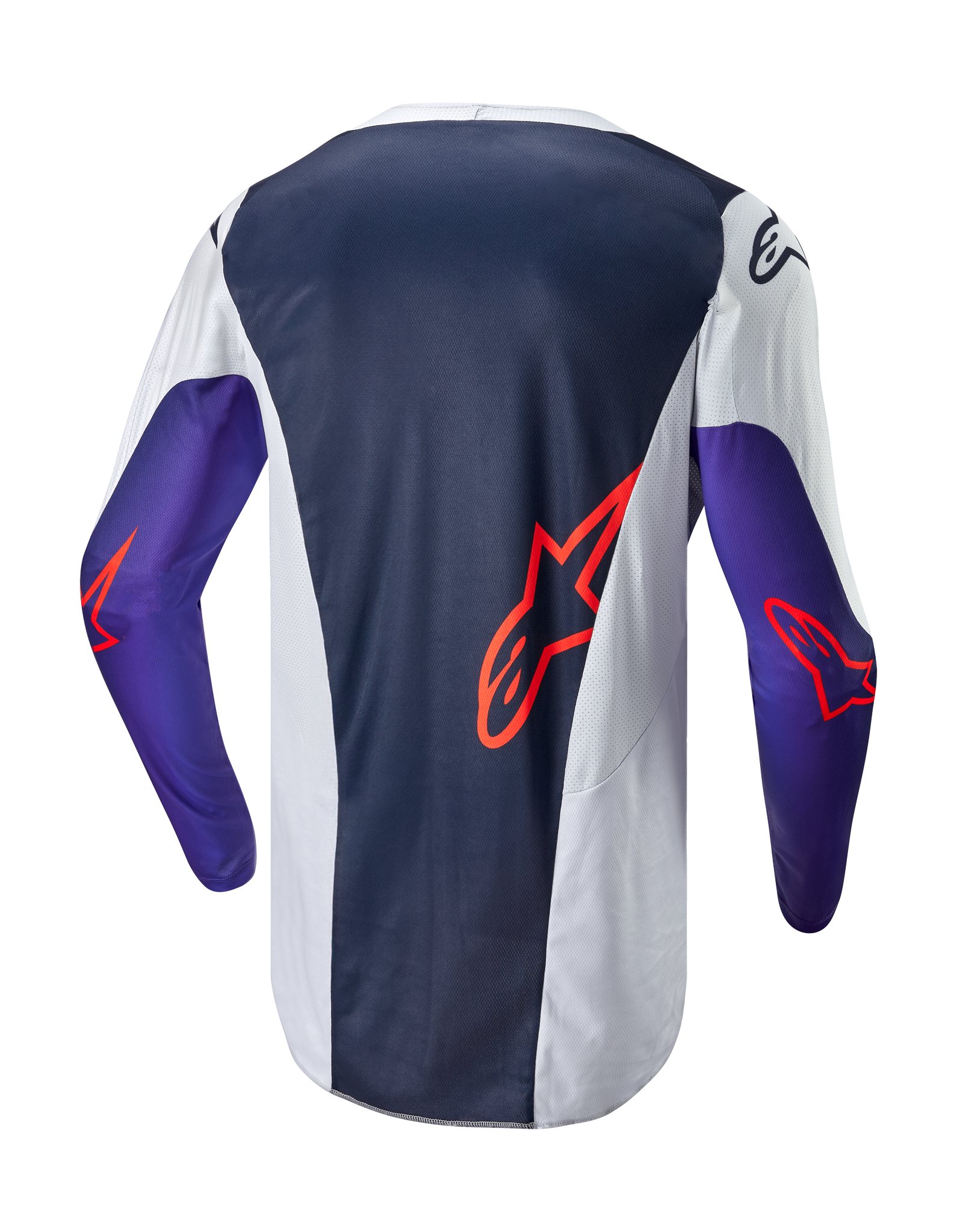 Alpinestars Cross Shirt Racer Hoen - Licht Grijs / Hot Oranje / Zwart