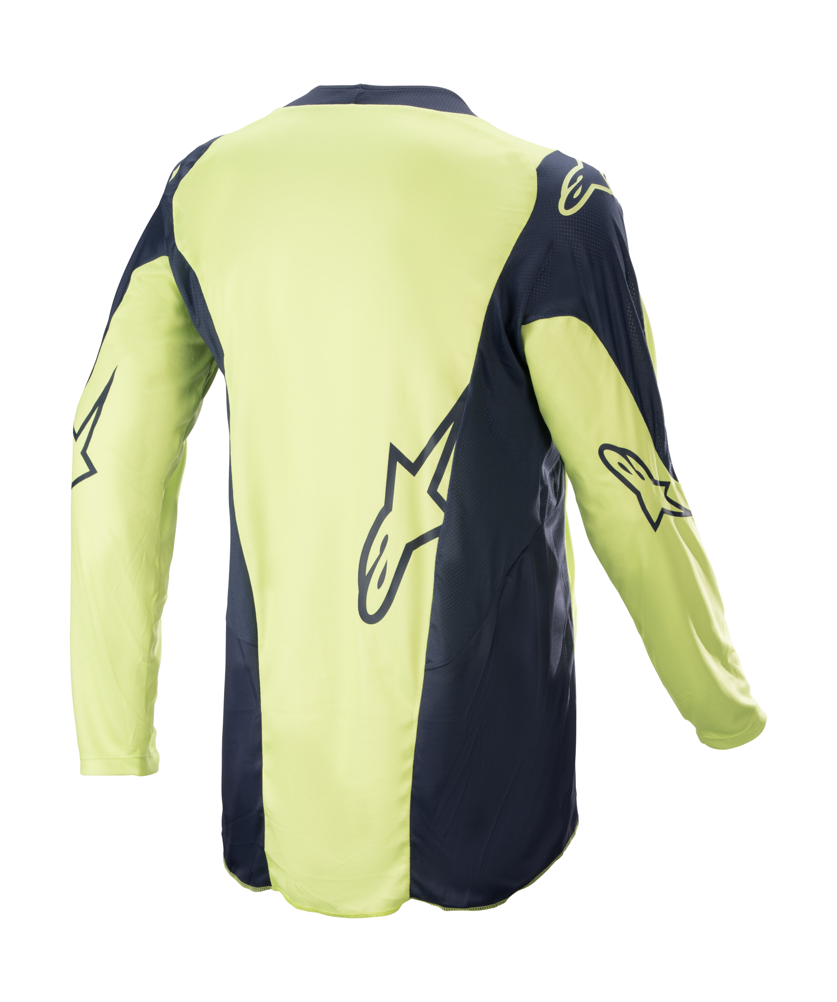 Alpinestars Cross Shirt Racer Hoen - Night Navy / Fluo Groen