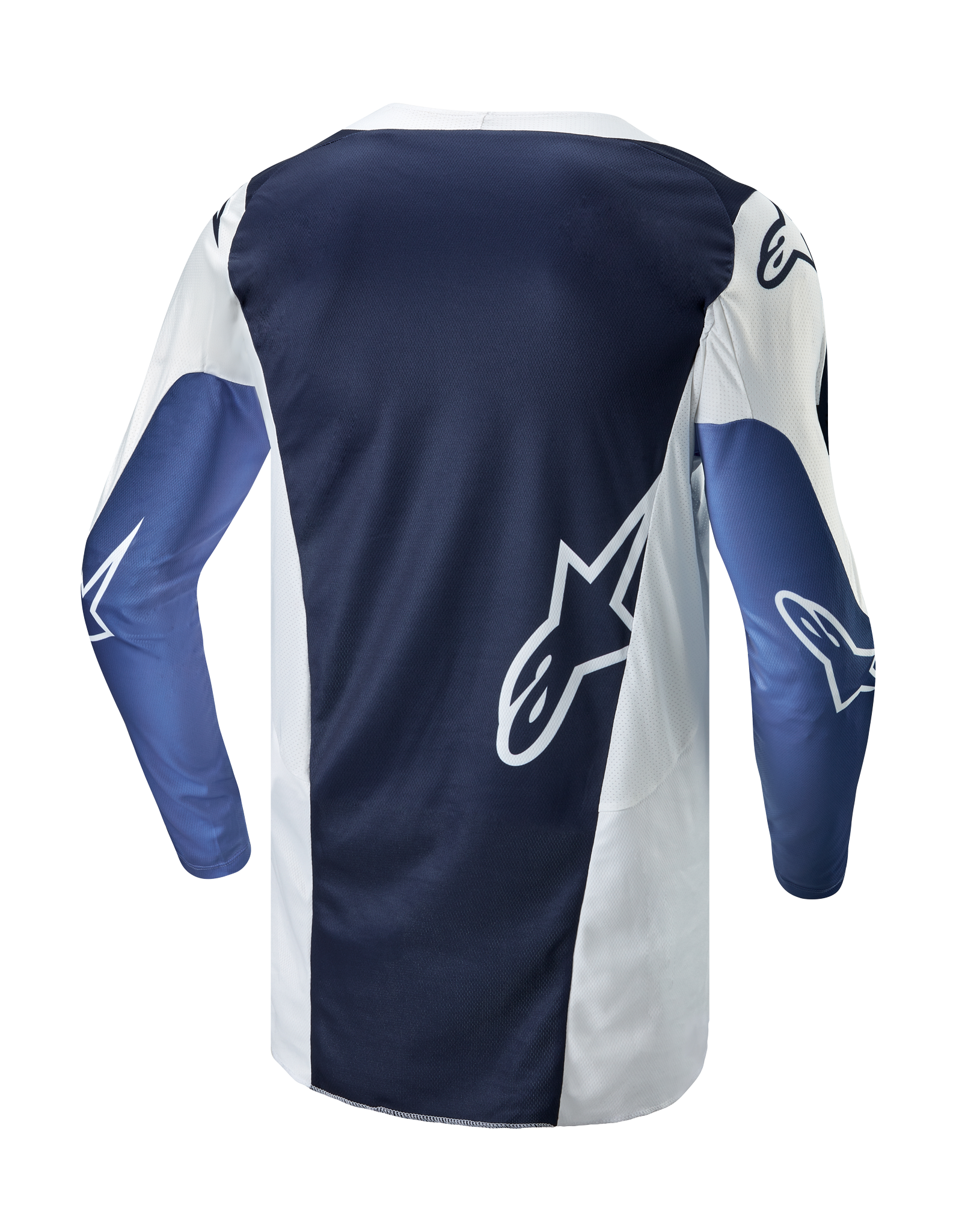 Alpinestars Cross Shirt Racer Hoen - Wit / Navy / Licht Blauw