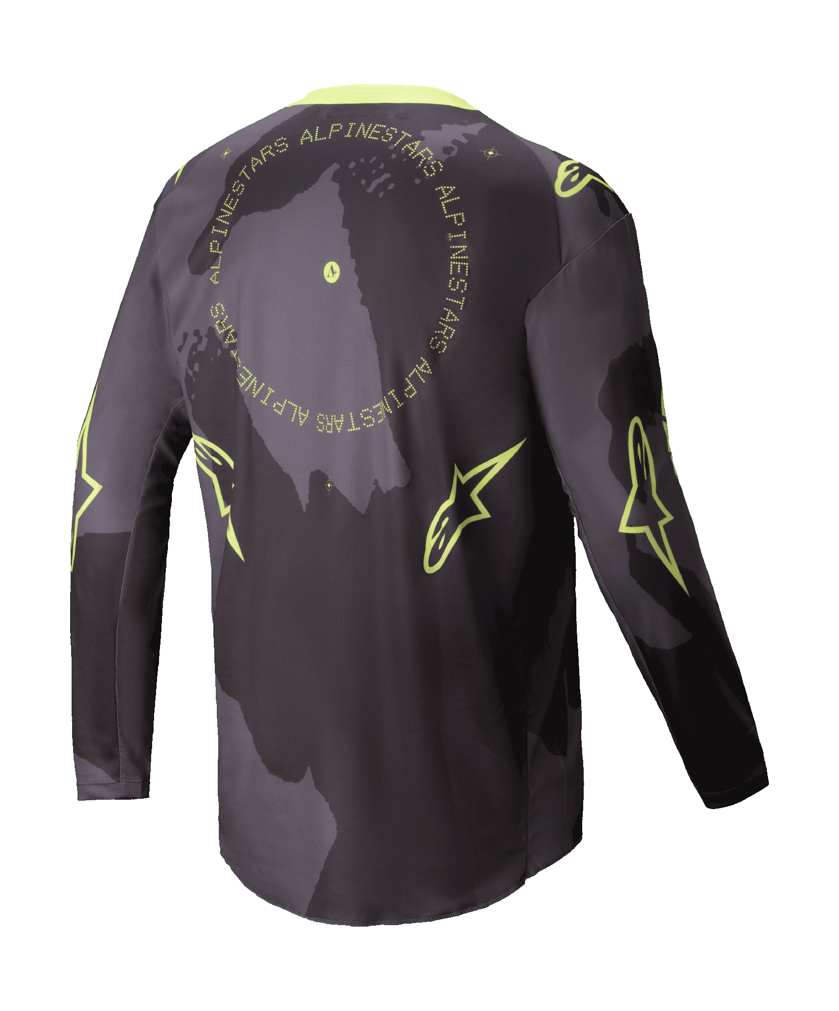 Alpinestars Cross Shirt Racer Hollow - Camo / Fluo Geel