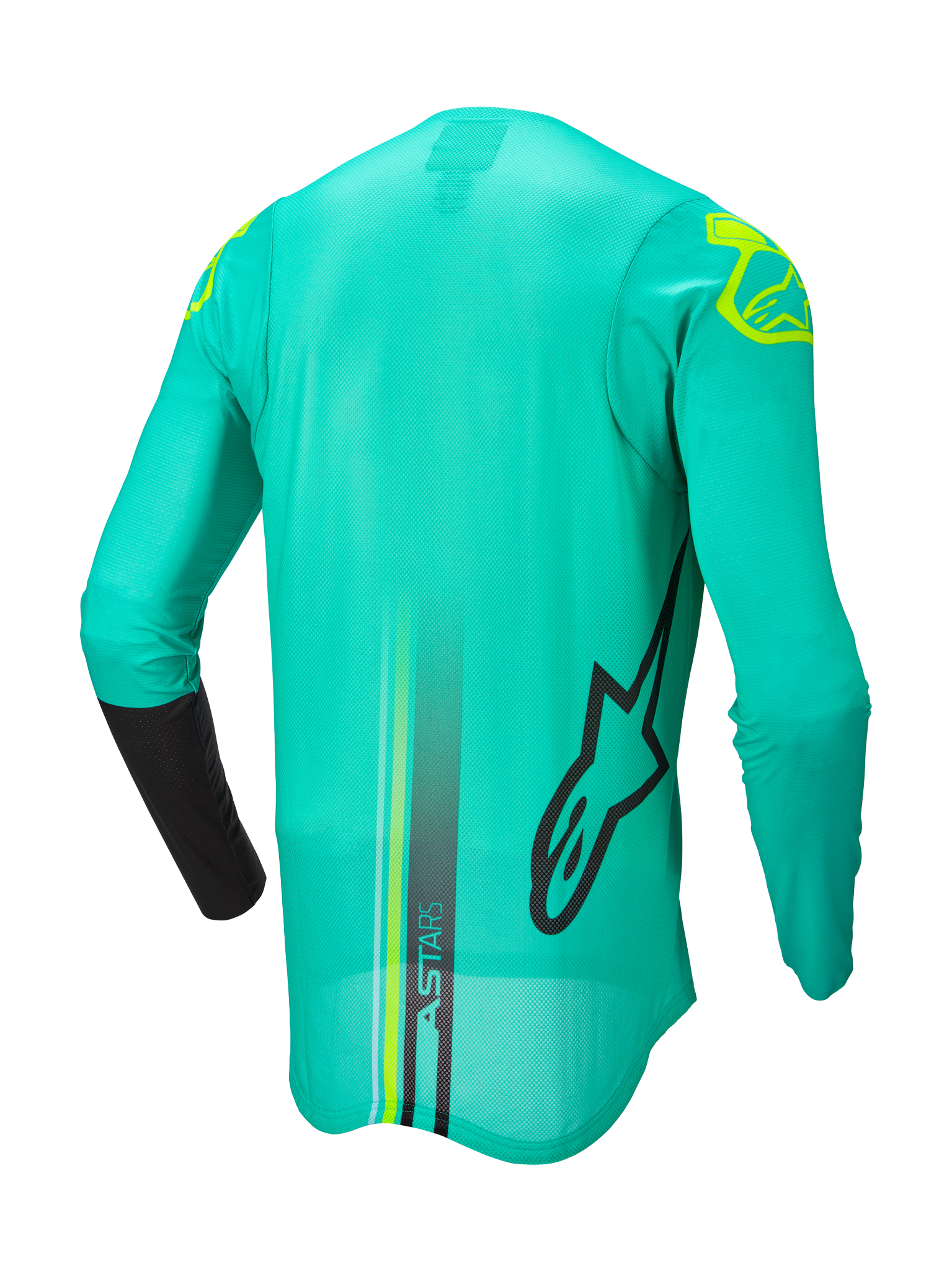 Alpinestars Cross Shirt Supertech Blaze - Groen / Zwart / Fluo Geel