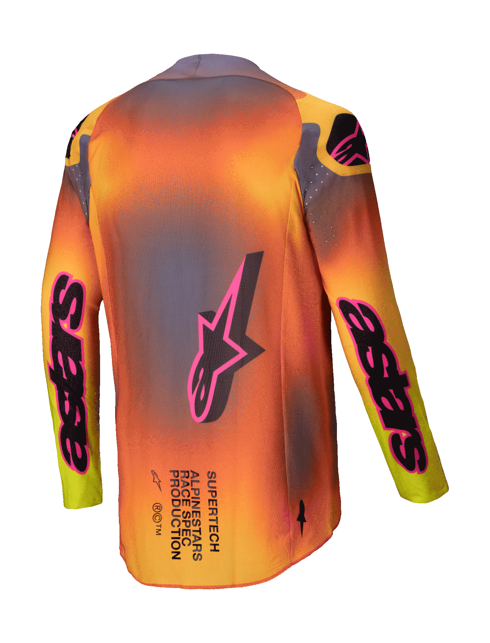 Alpinestars Cross Shirt Supertech Lipan - Geel / Roze