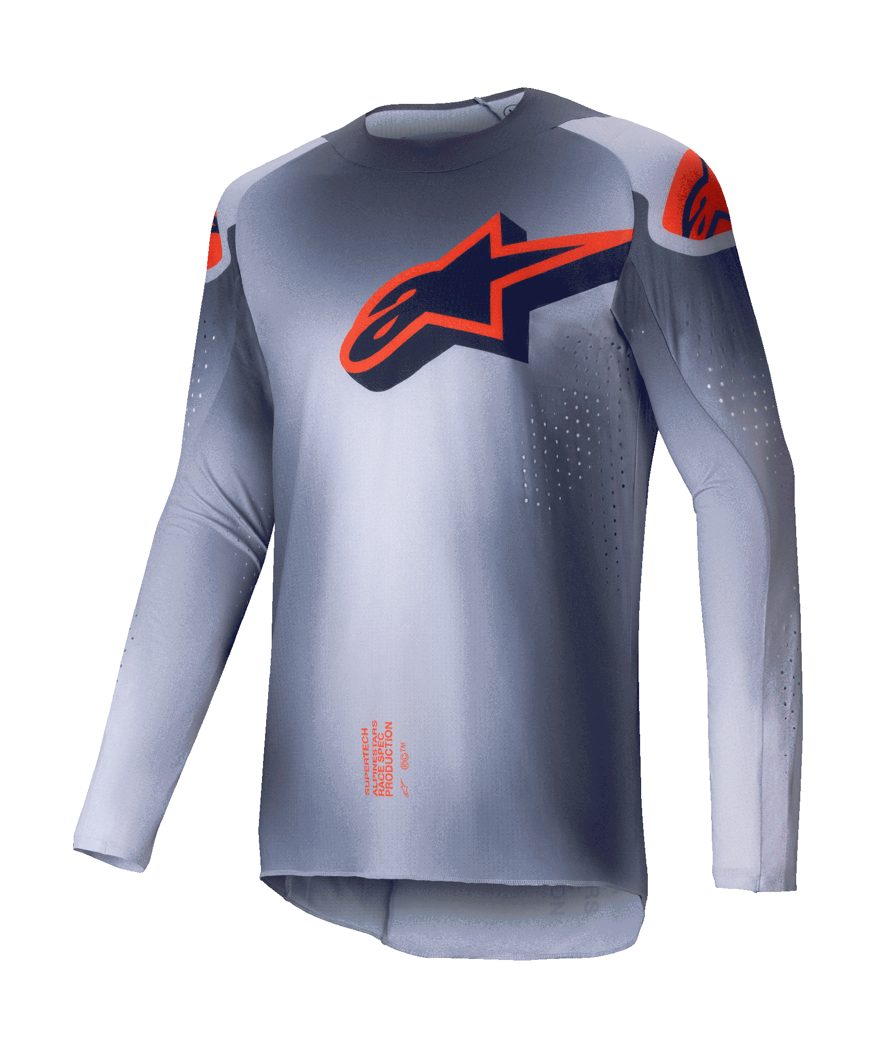 Alpinestars Crosskleding Supertech Lipan - Grijs / Fluo Oranje