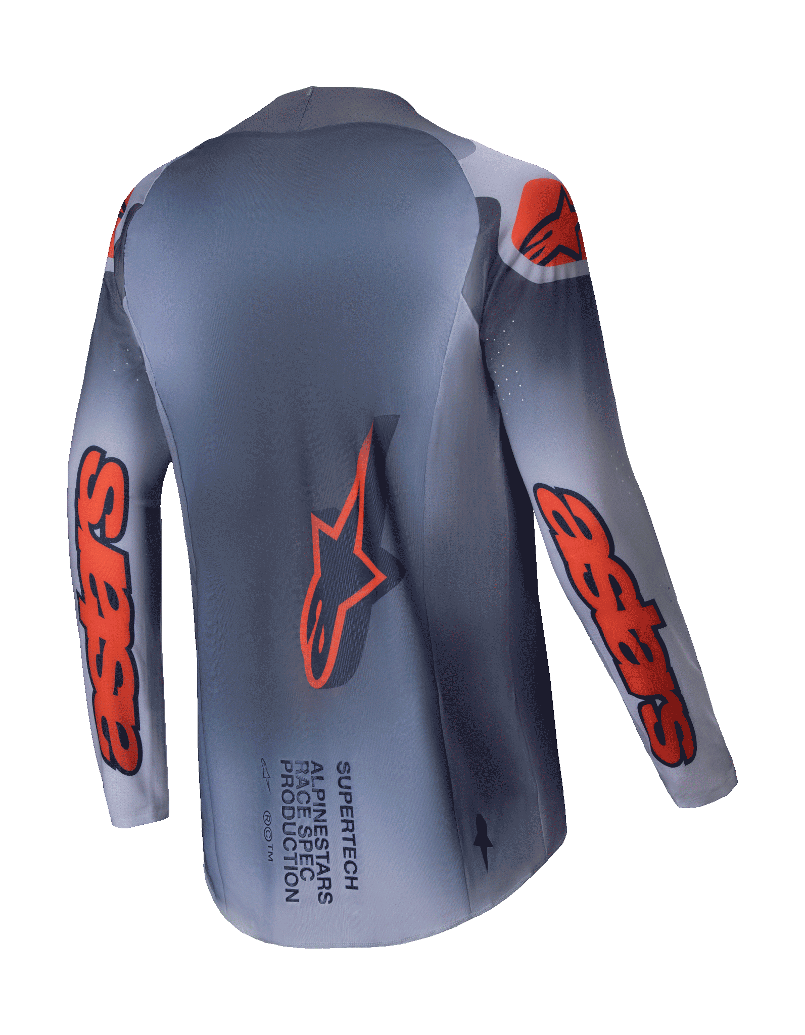 Alpinestars Cross Shirt Supertech Lipan - Grijs / Fluo Oranje