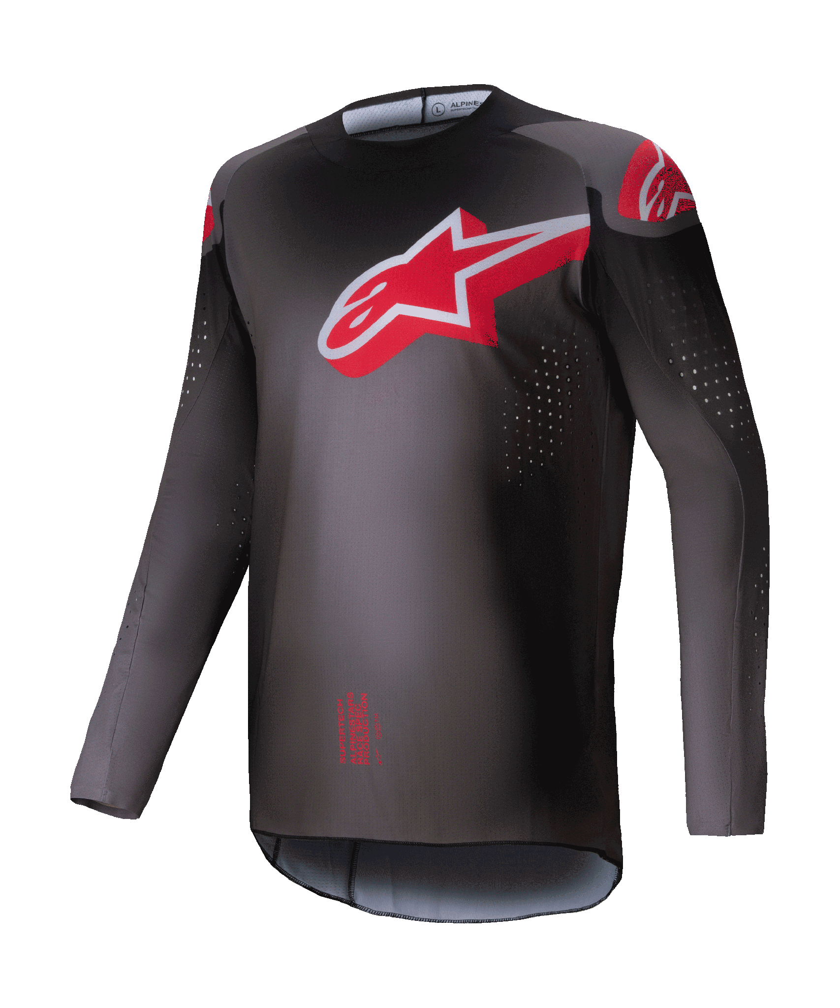 Alpinestars Cross Shirt Supertech Lipan - Smoke / Rood