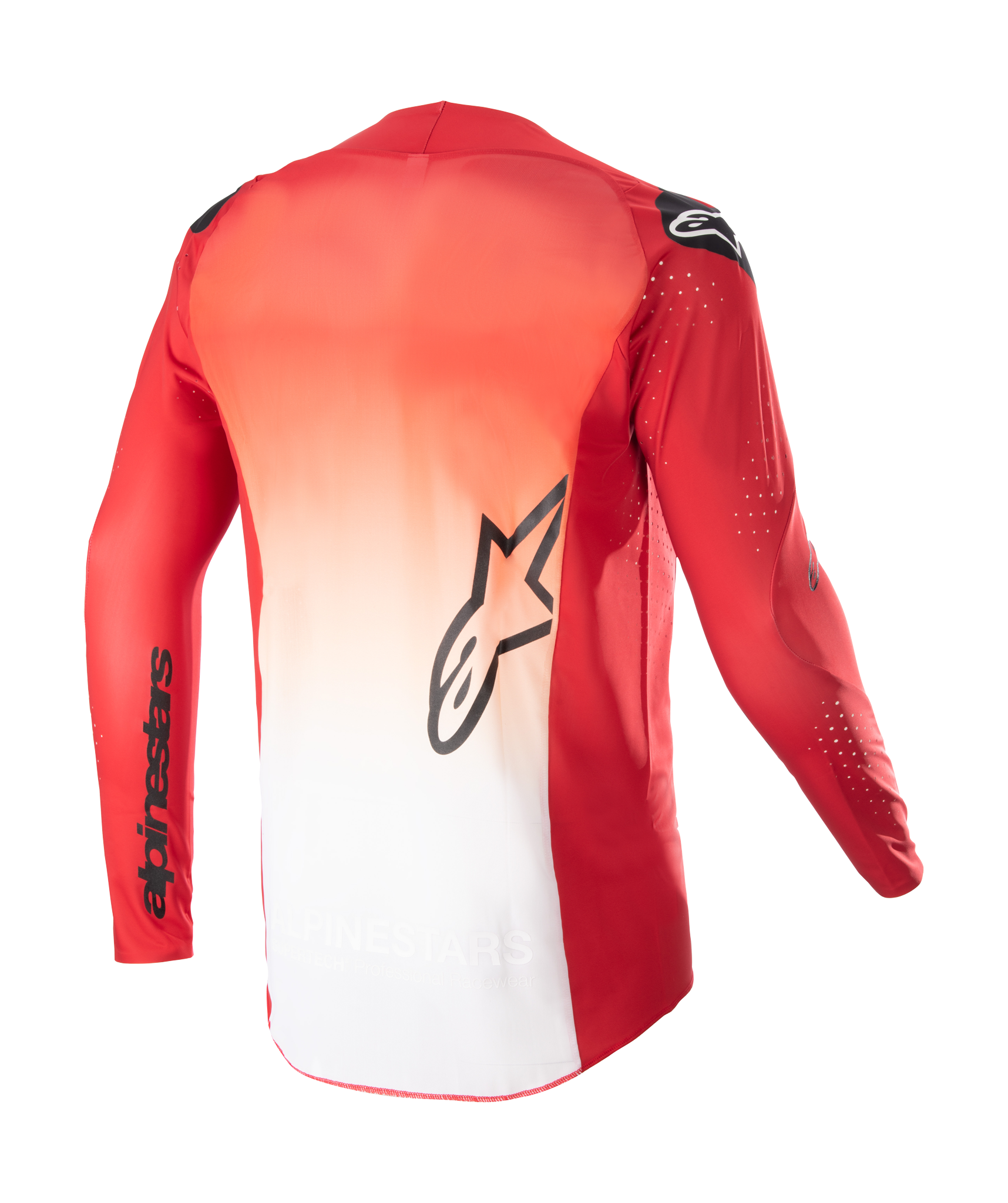 Alpinestars Cross Shirt Supertech Risen - Mars Rood / Wit