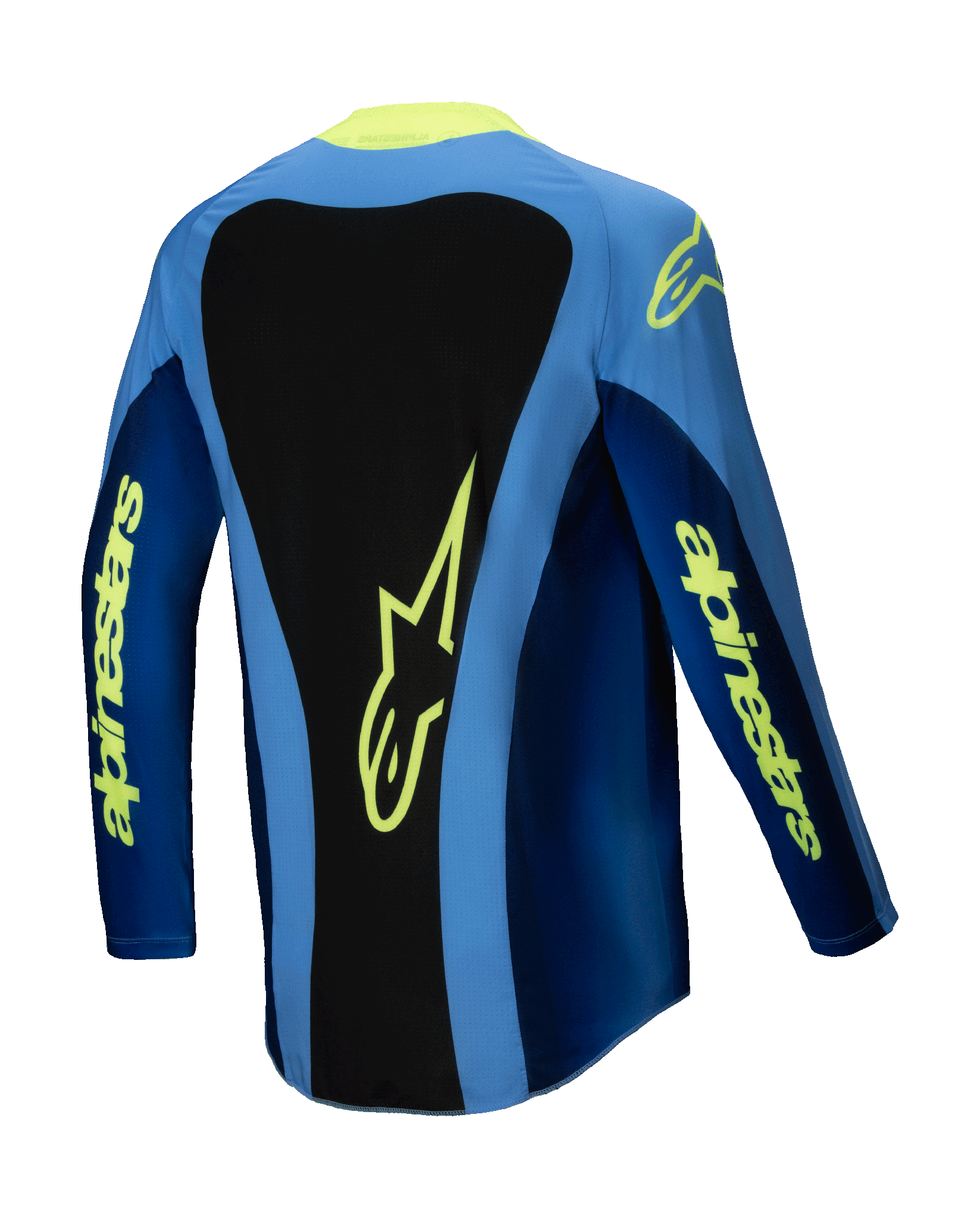 Alpinestars Cross Shirt Techstar Melt - Fluo Geel / Blauw