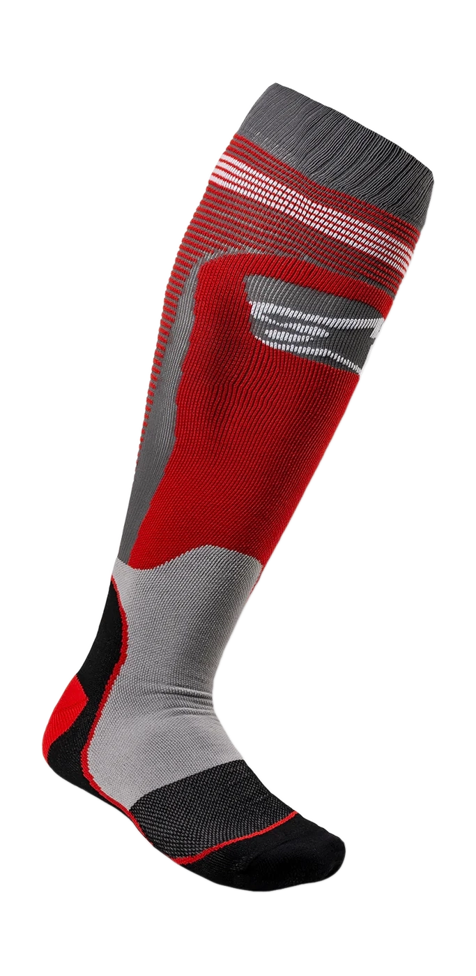 Alpinestars Cross Sokken MX PLUS-1 - Rood / Grijs