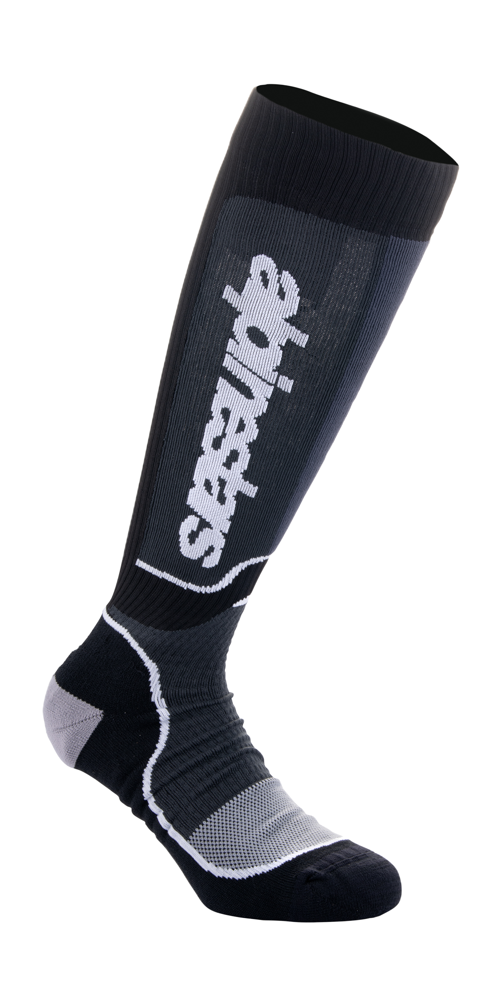 Alpinestars Cross Sokken MX PLUS - Zwart / Wit