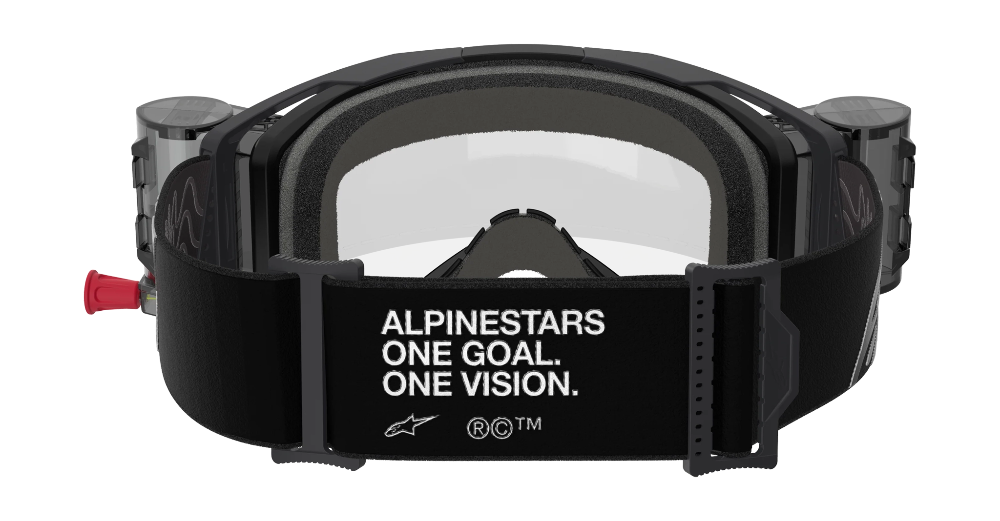 Alpinestars Crossbril Roll-Off Vision 8 Corp - Zwart - Clear Lens