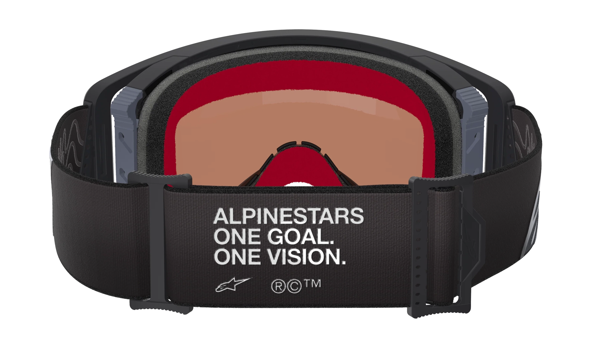 Alpinestars Crossbril Supertech Corp - Zwart / Grijs - Spiegel Zilver Lens