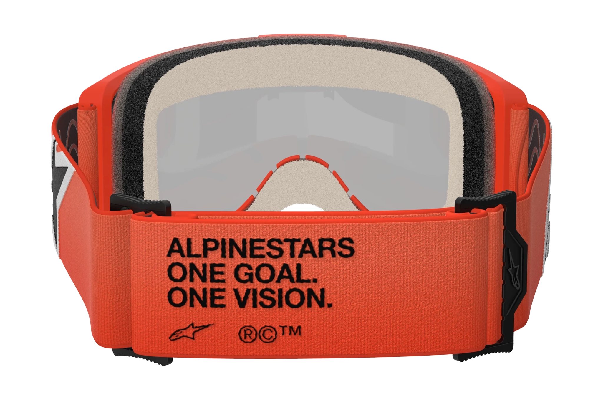 Alpinestars Crossbril Vision 5 Corp - Oranje - Spiegel Rood Lens