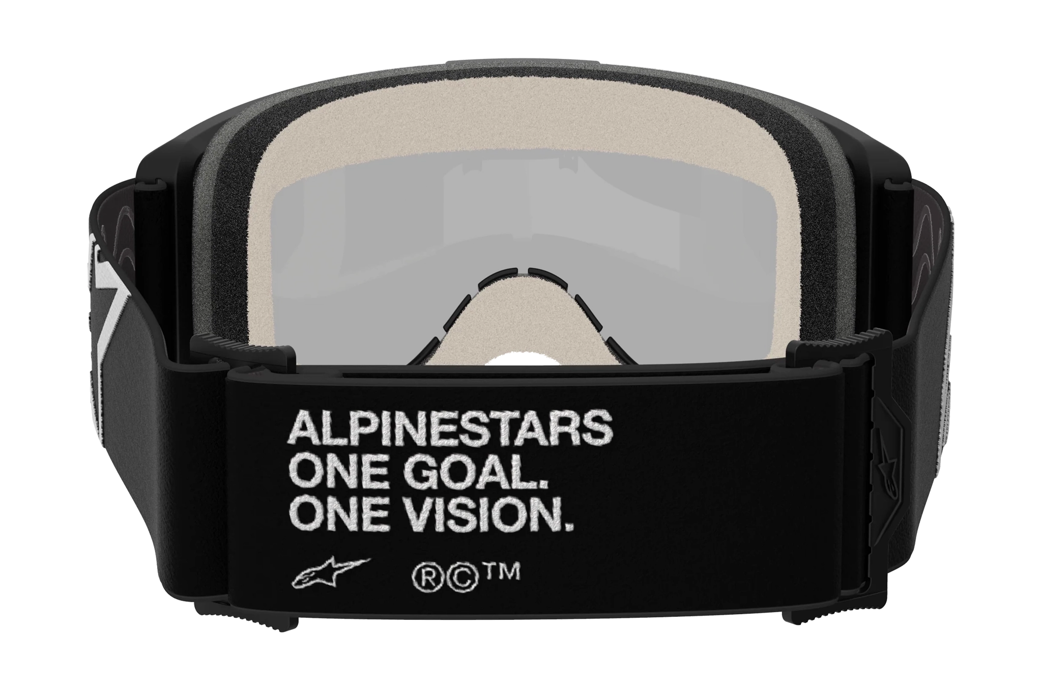 Alpinestars Crossbril Vision 5 Corp - Zwart - Spiegel Zilver Lens