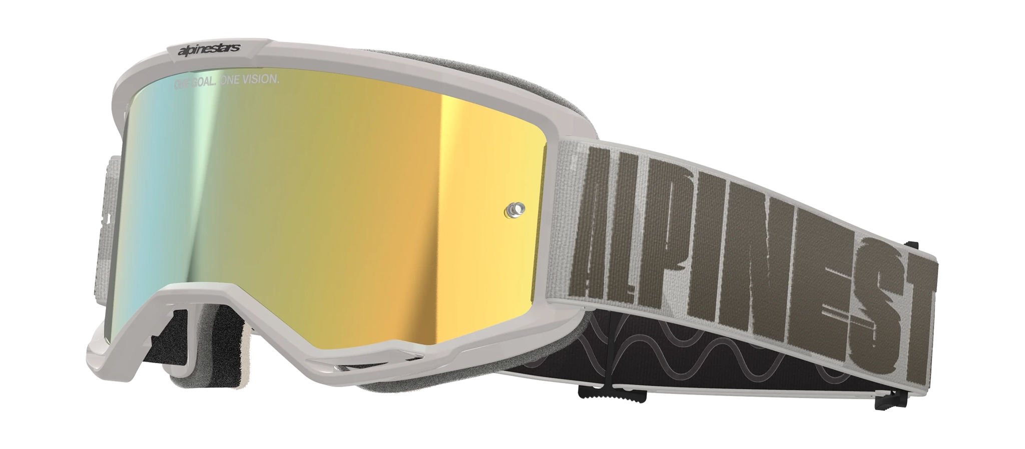 Alpinestars Crossbril Vision 5 Hollow - Wind - Spiegel Goud Lens