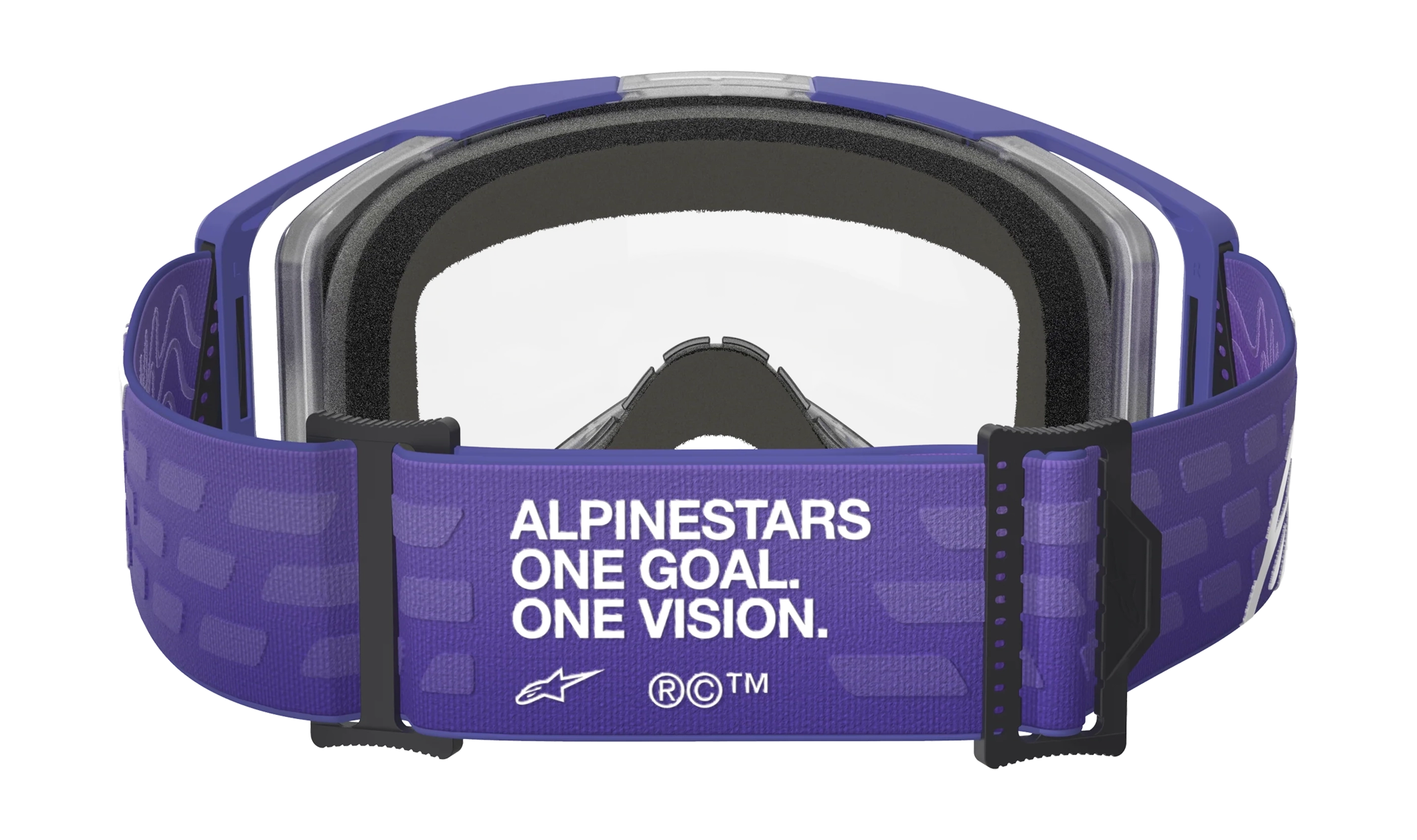 Alpinestars Crossbril Vision 8 Corp - Paars - Clear Lens