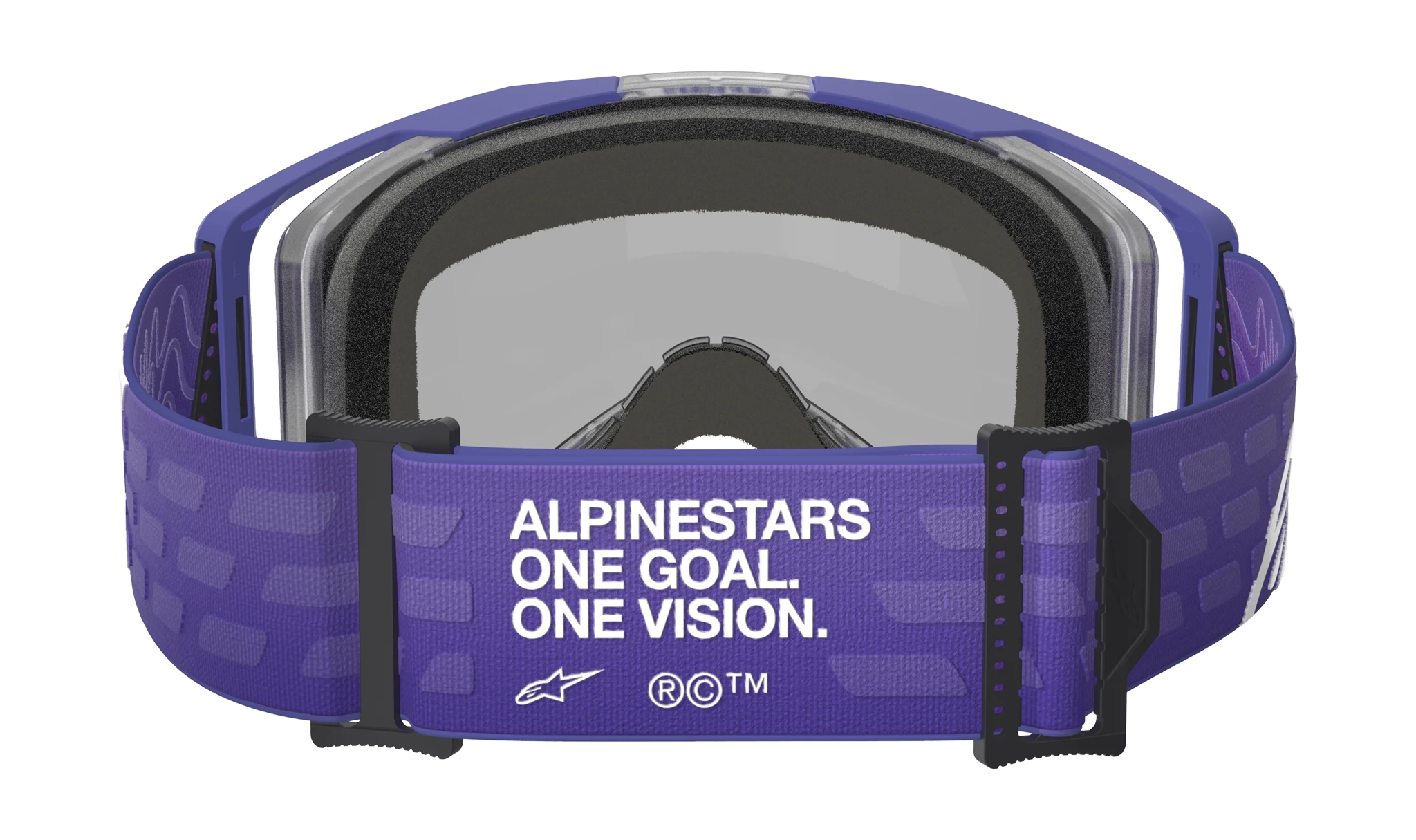 Alpinestars Crossbril Vision 8 Corp - Paars - Spiegel Blauw Lens