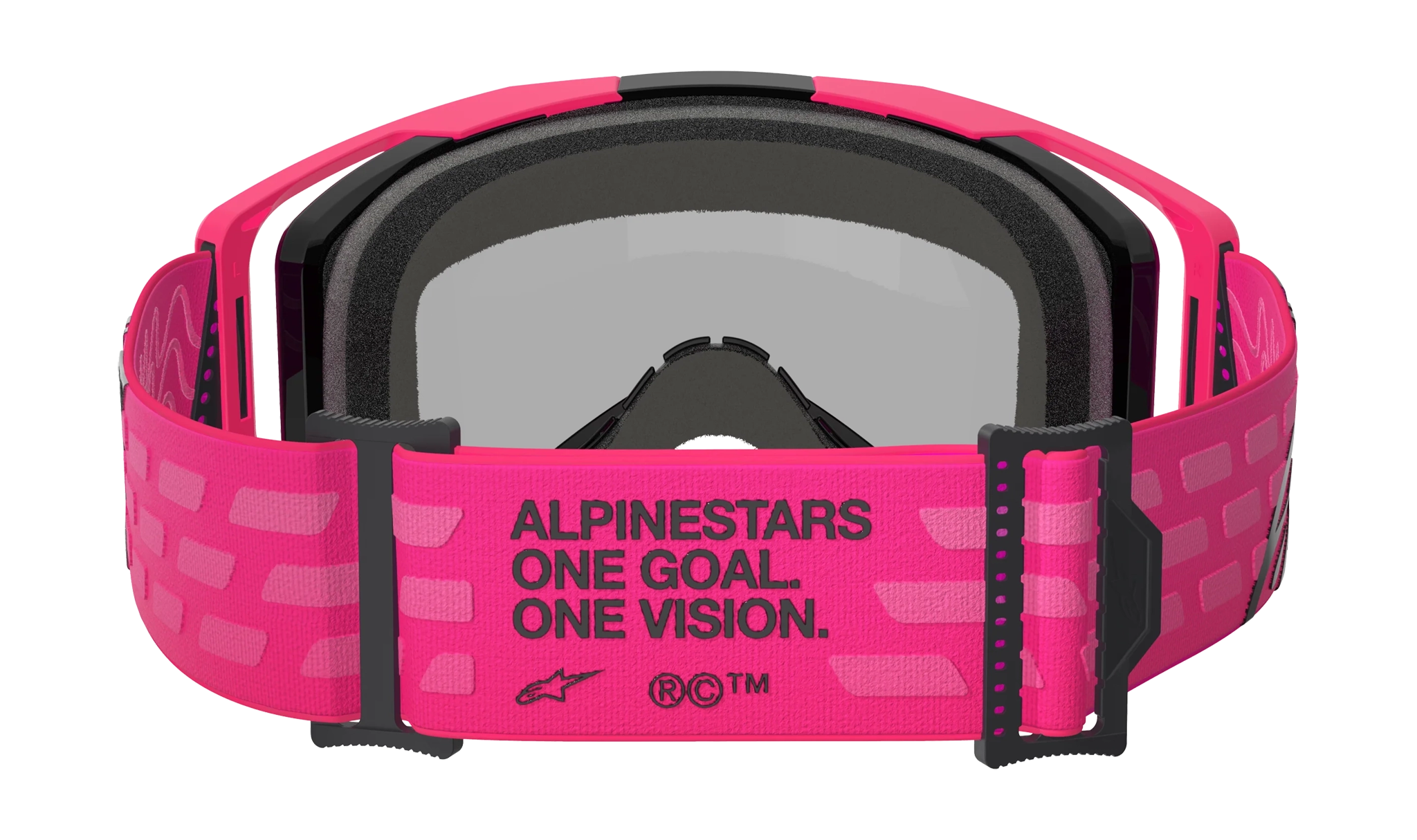 Alpinestars Crossbril Vision 8 Corp - Roze - Spiegel Rood Lens