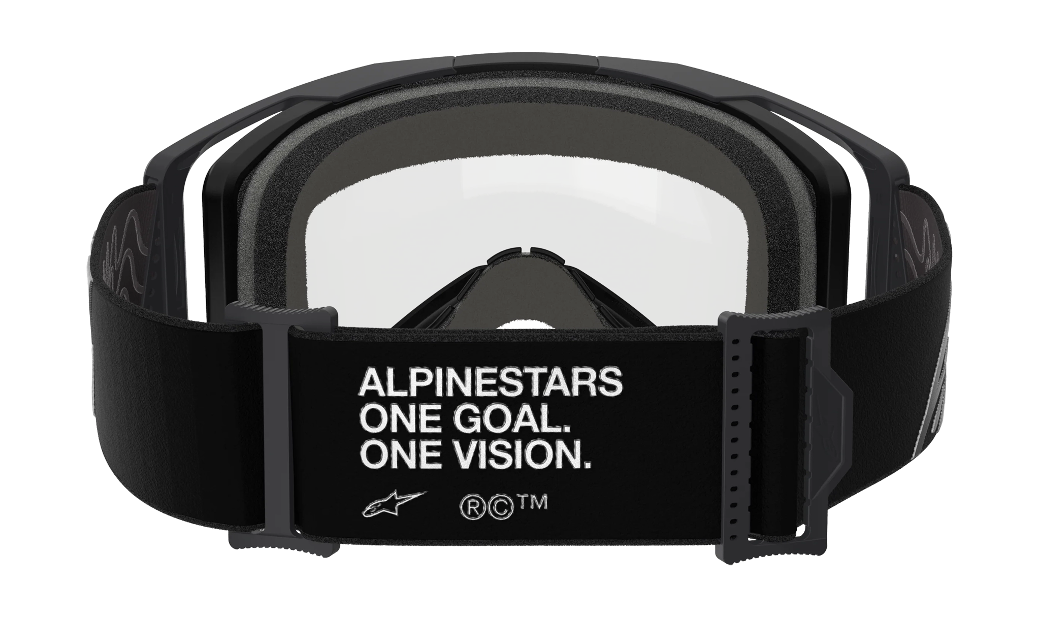Alpinestars Crossbril Vision 8 Corp - Zwart - Dual Vented Clear Lens