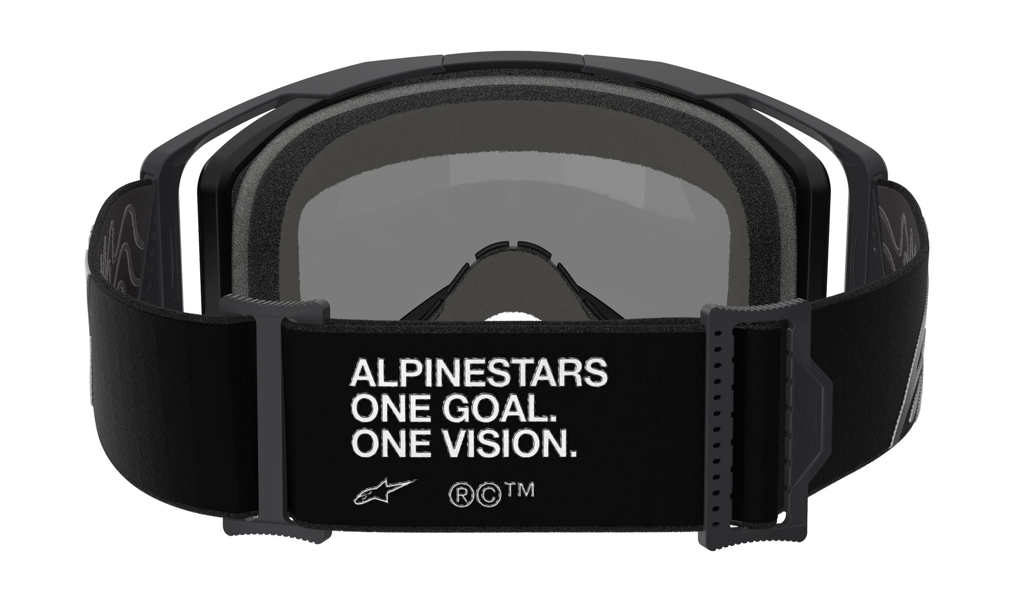 Alpinestars Crossbril Vision 8 Corp - Zwart - Spiegel Rood Lens