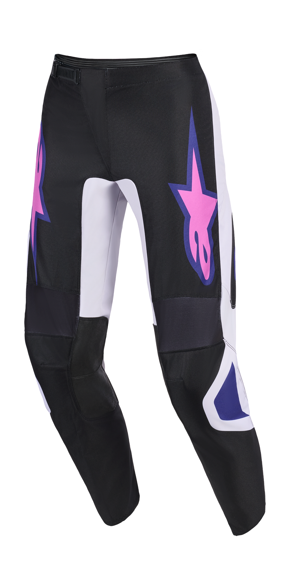 Alpinestars Crossbroek 2026 Fluid Grid - Zwart / Licht Grijs / Paars