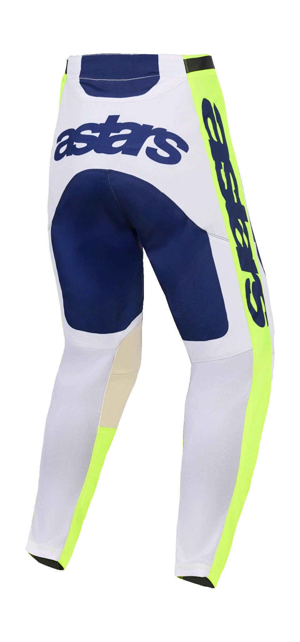 Alpinestars Crossbroek 2026 Racer Air Riway - Licht Grijs / Fluo Geel / Blauw