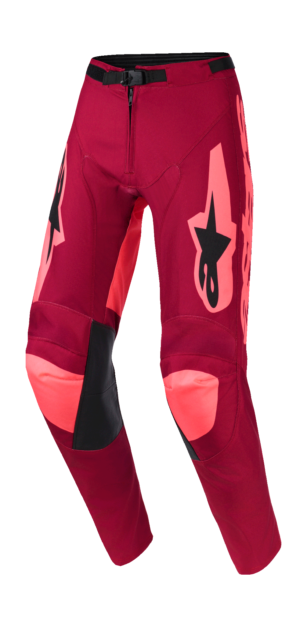 Alpinestars Crossbroek 2026 Racer Riway - Donker Rood / Coral