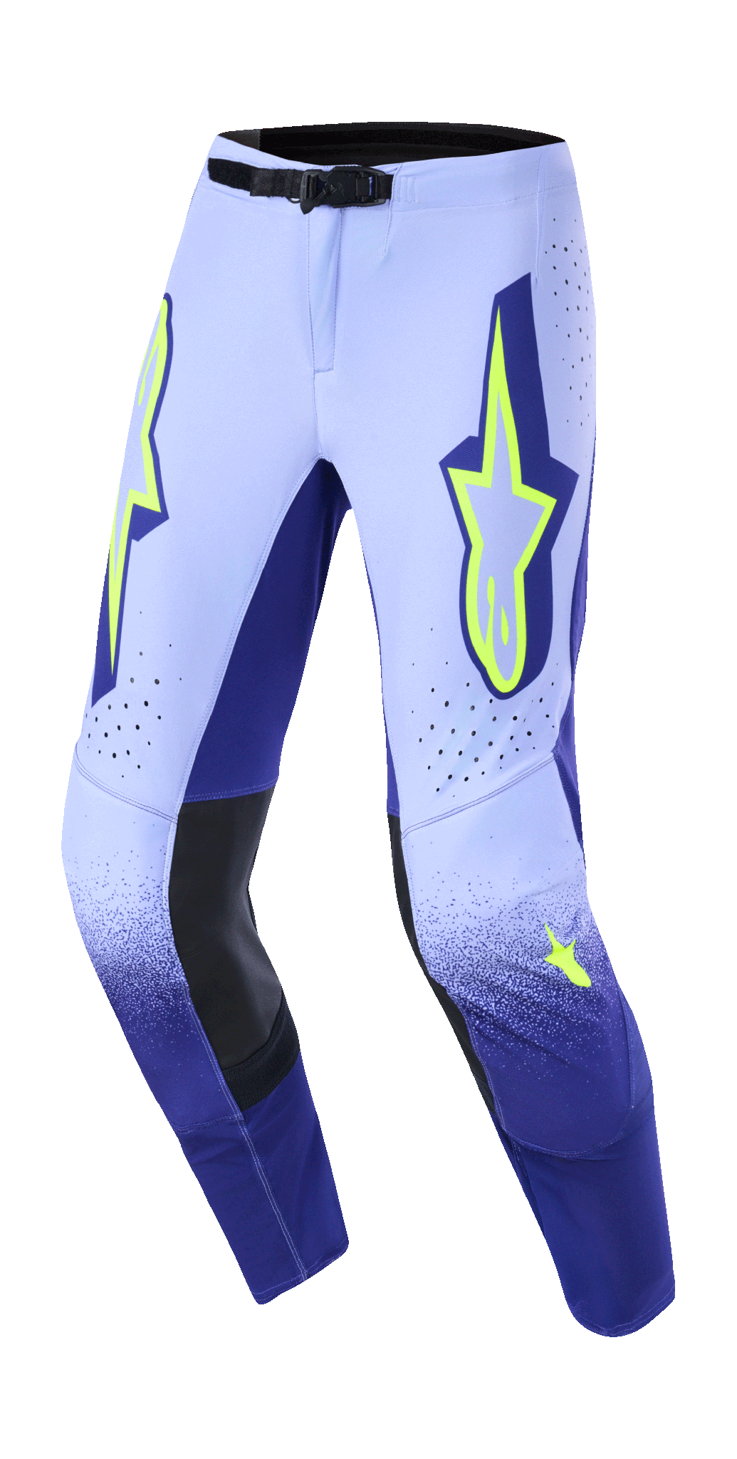 Alpinestars Crossbroek 2026 Supertech Scenz - Paars / Fluo Geel