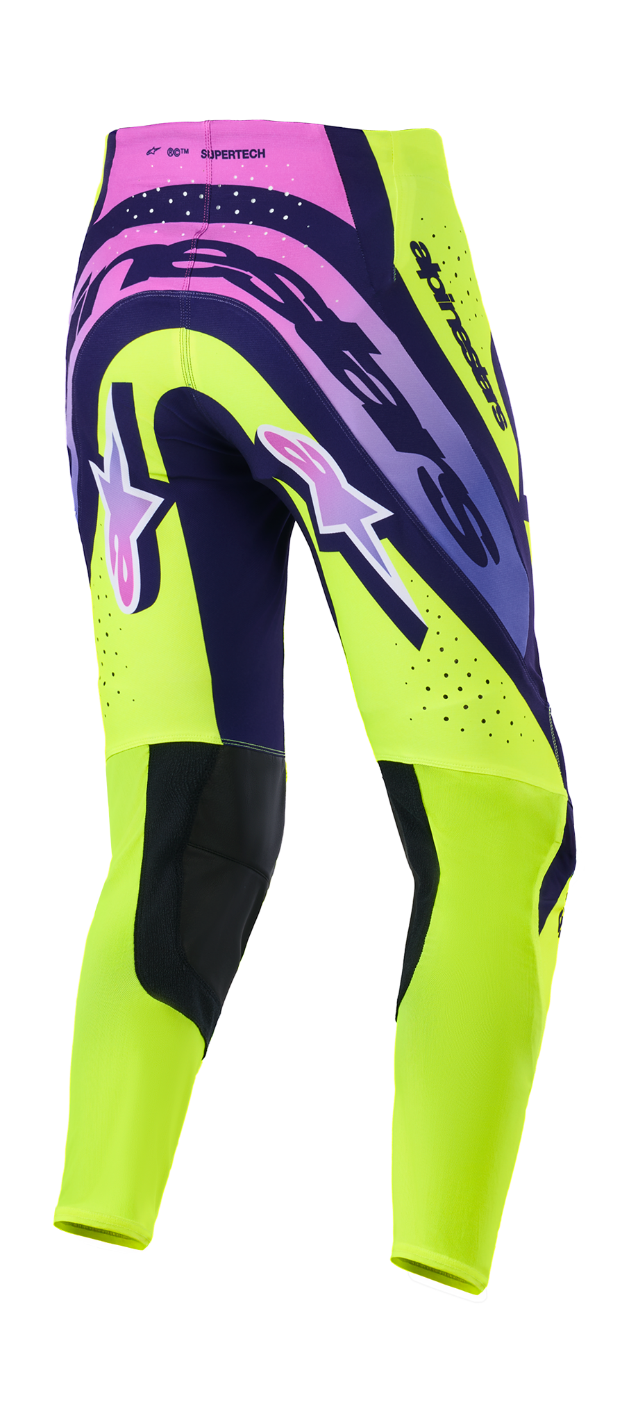 Alpinestars Crossbroek 2026 Supertech Vista - Geel / Paars / Zwart