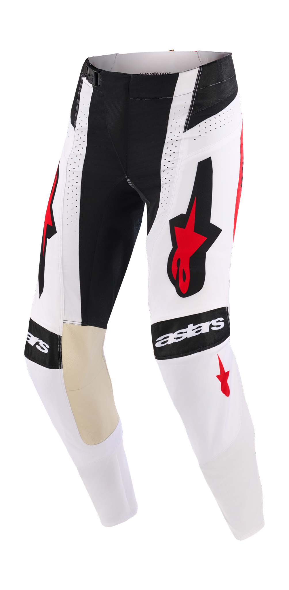 Alpinestars Crossbroek 2026 Techstar Knif - Zwart / Wit / Rood