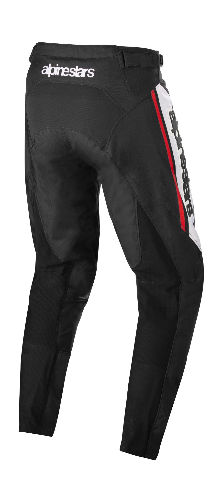 Alpinestars Crossbroek Racer Flagship - Zwart / Wit / Fluo Rood