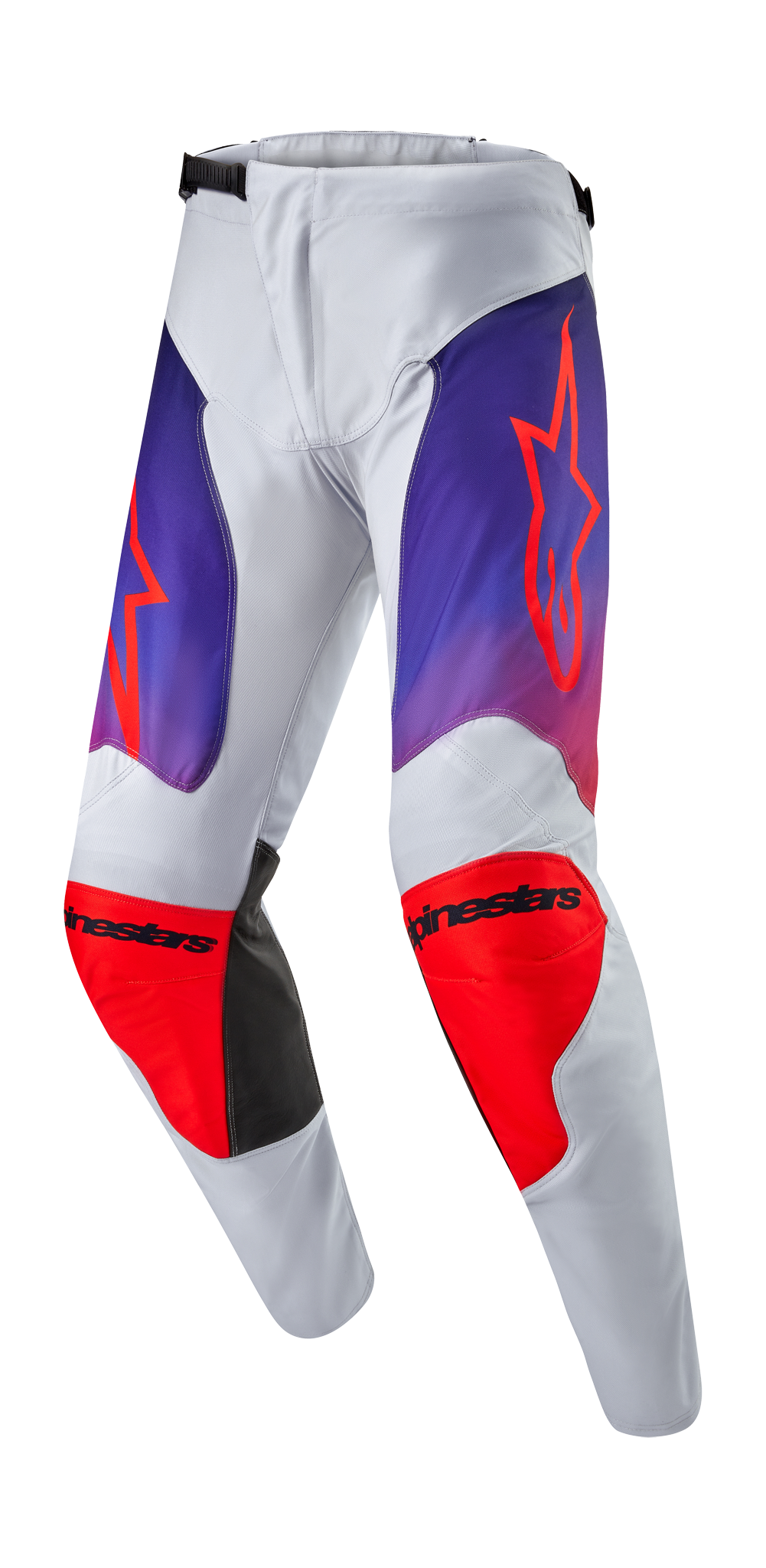 Alpinestars Crossbroek Racer Hoen - Licht Grijs / Hot Oranje / Zwart