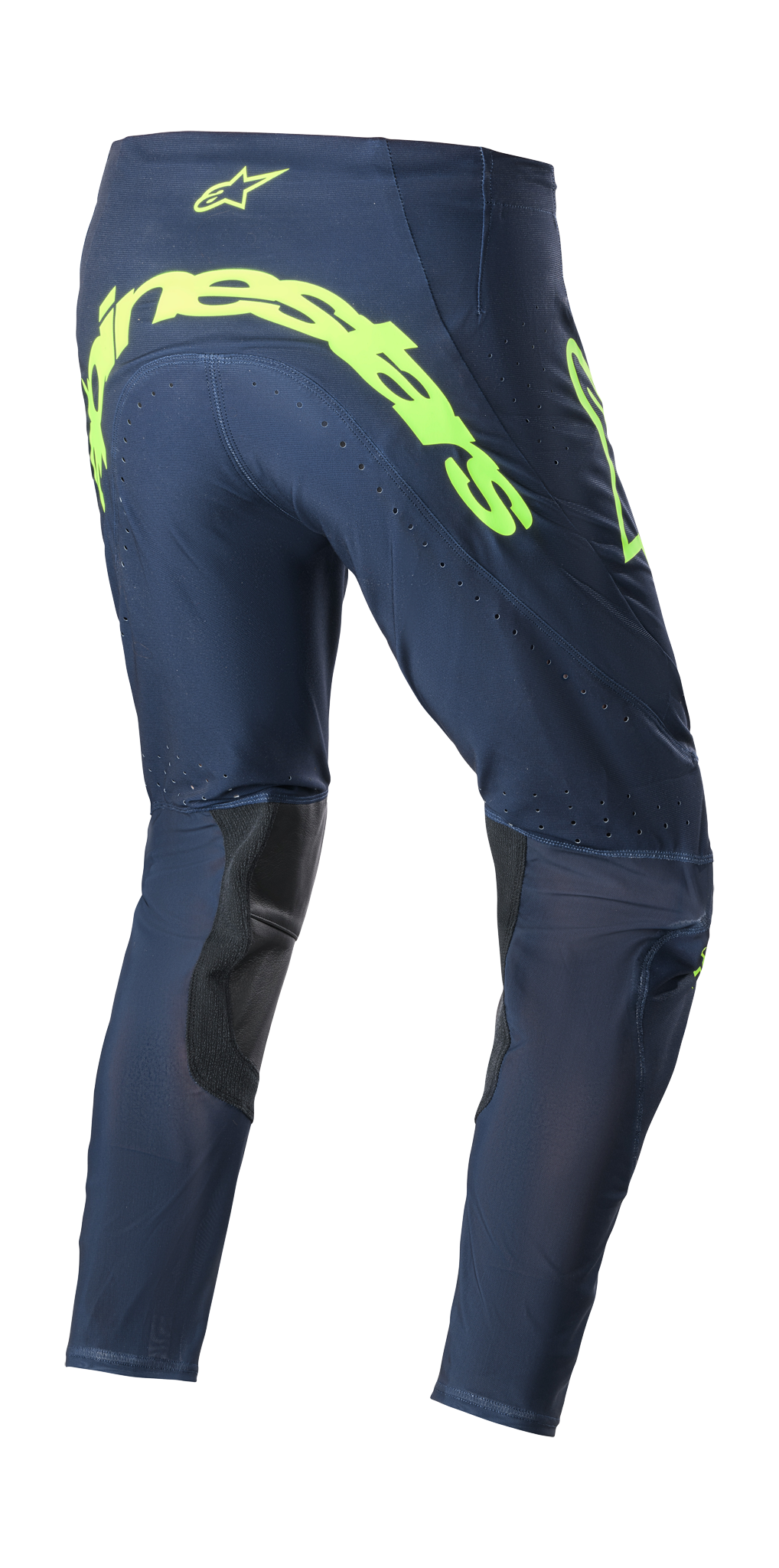 Alpinestars Crossbroek Supertech Bruin - Night Navy / Fluo Geel