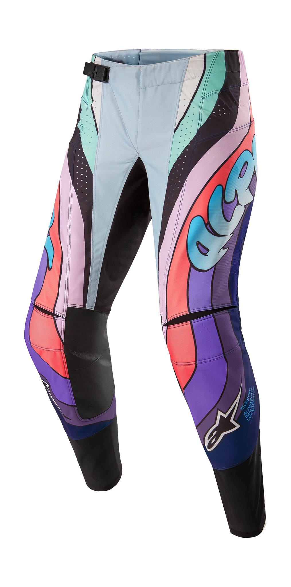 Alpinestars Crossbroek Techstar LE Imperial - Paars / Blauw / Zwart