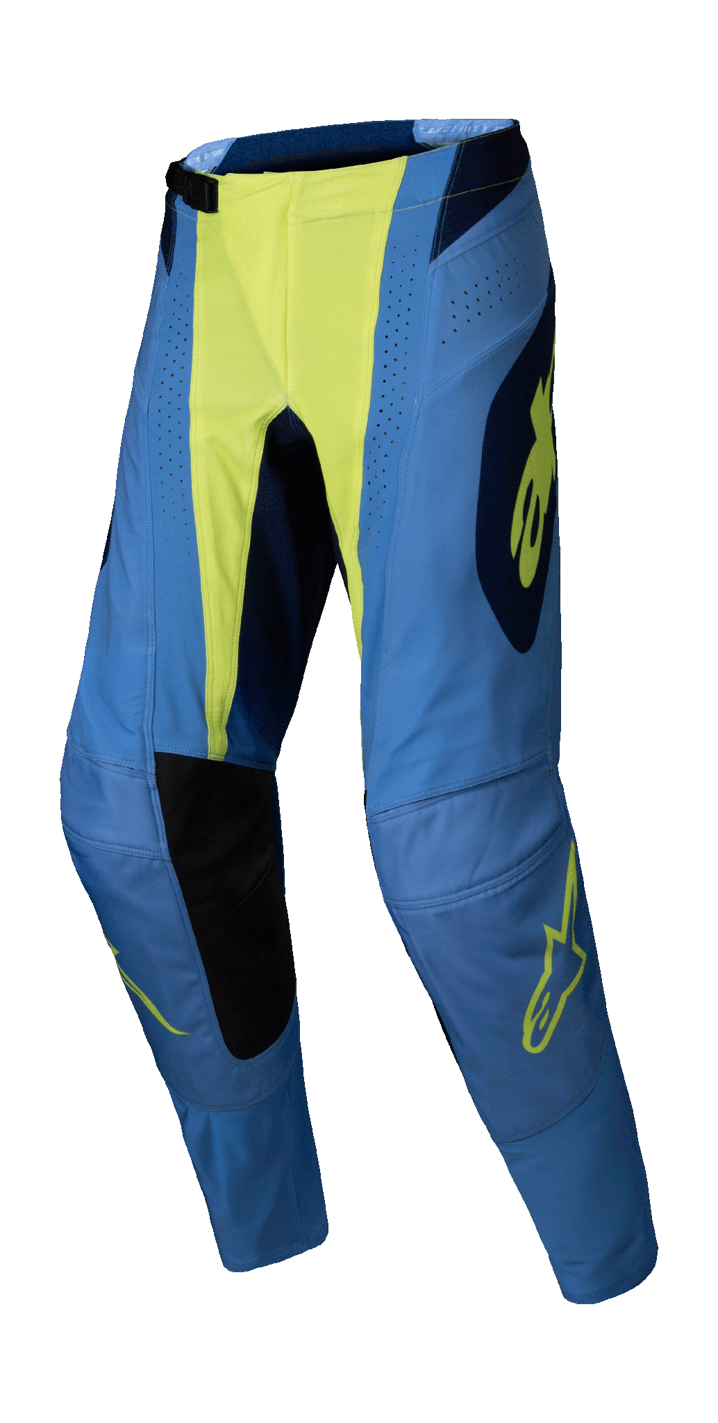 Alpinestars Crossbroek Techstar Melt - Fluo Geel / Blauw