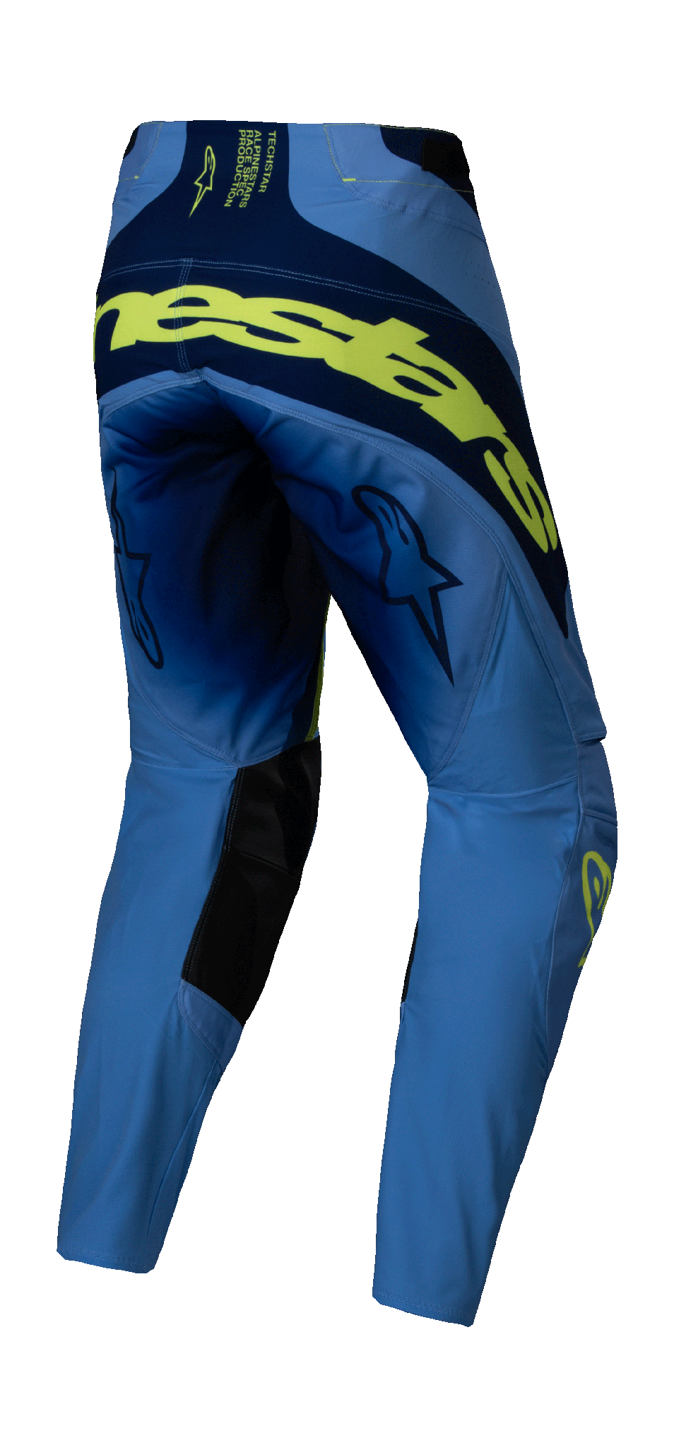 Alpinestars Crossbroek Techstar Melt - Fluo Geel / Blauw