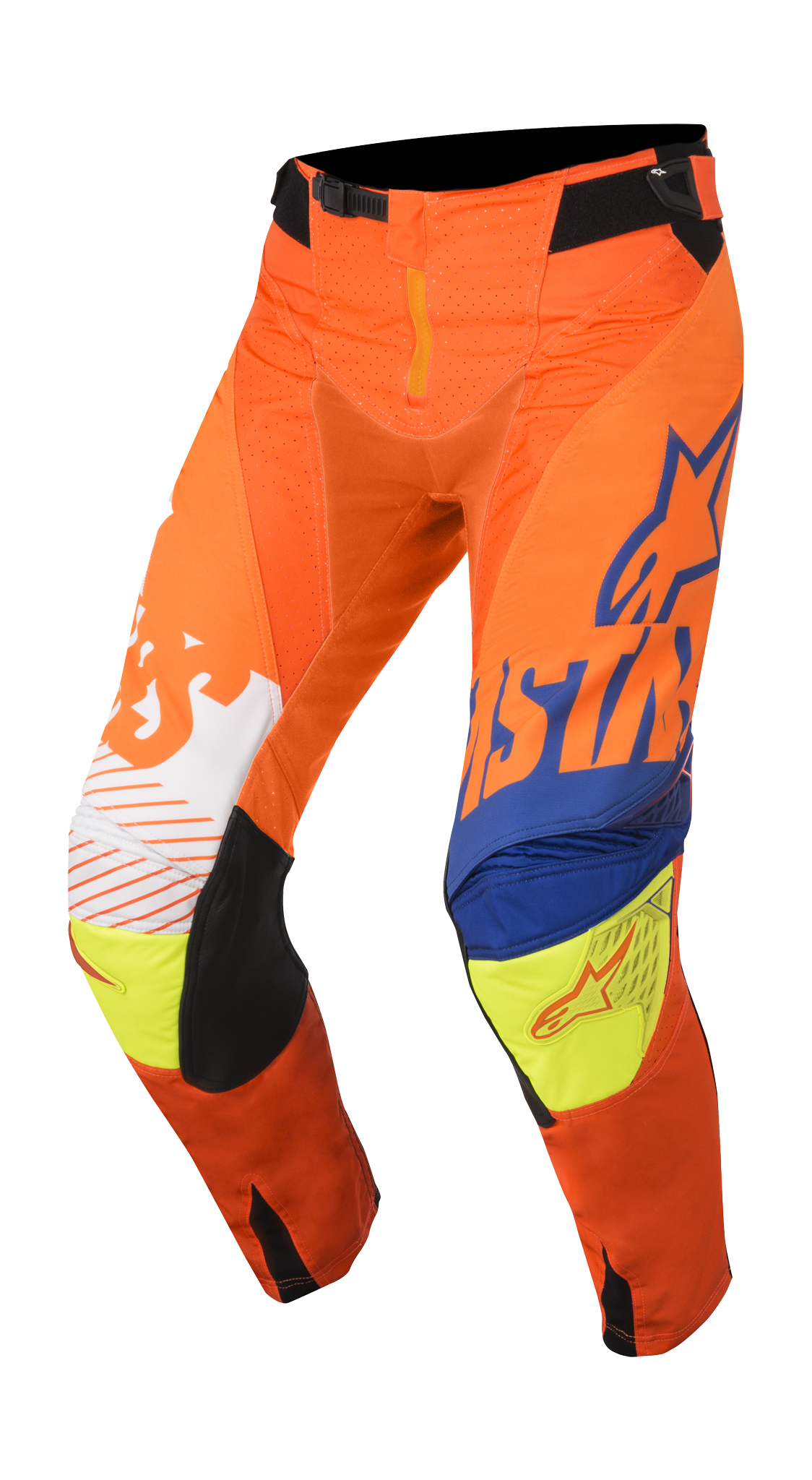 Alpinestars Crossbroek Techstar Screamer - Oranje / Blauw / Wit