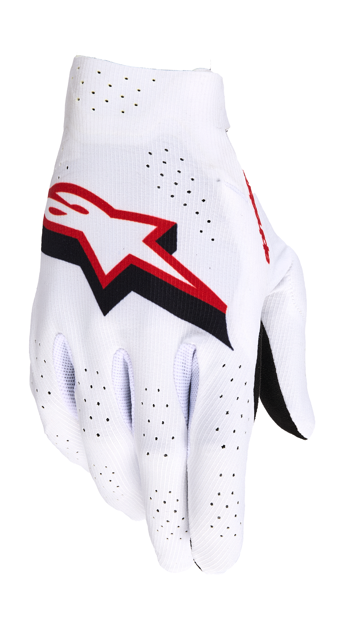 Alpinestars Crosshandschoenen 2026 Supertech - Wit / Zwart / Fire Rood