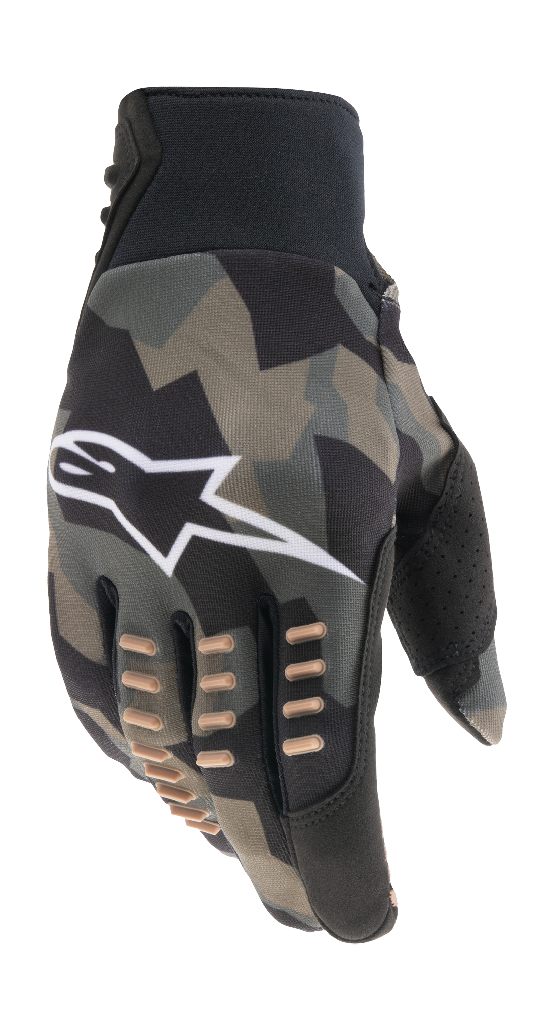 Alpinestars Crosshandschoenen SMX-E - Zwart Camo / Sand