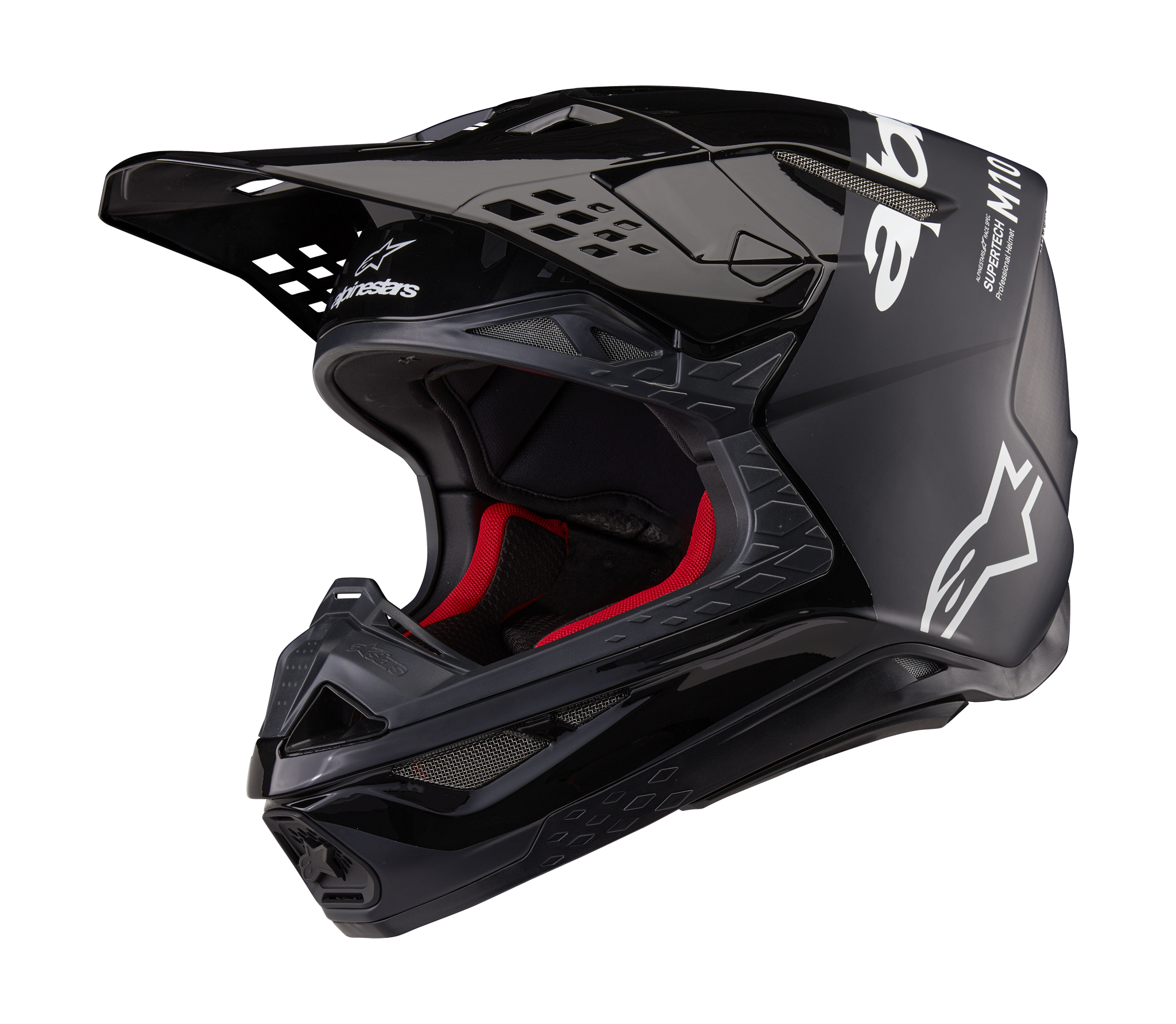 Alpinestars Crosshelm S-M10 Flood - Zwart / Donker Grijs