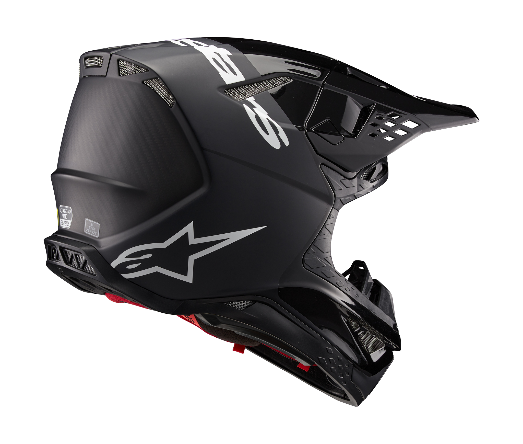 Alpinestars Crosshelm S-M10 Flood - Zwart / Donker Grijs