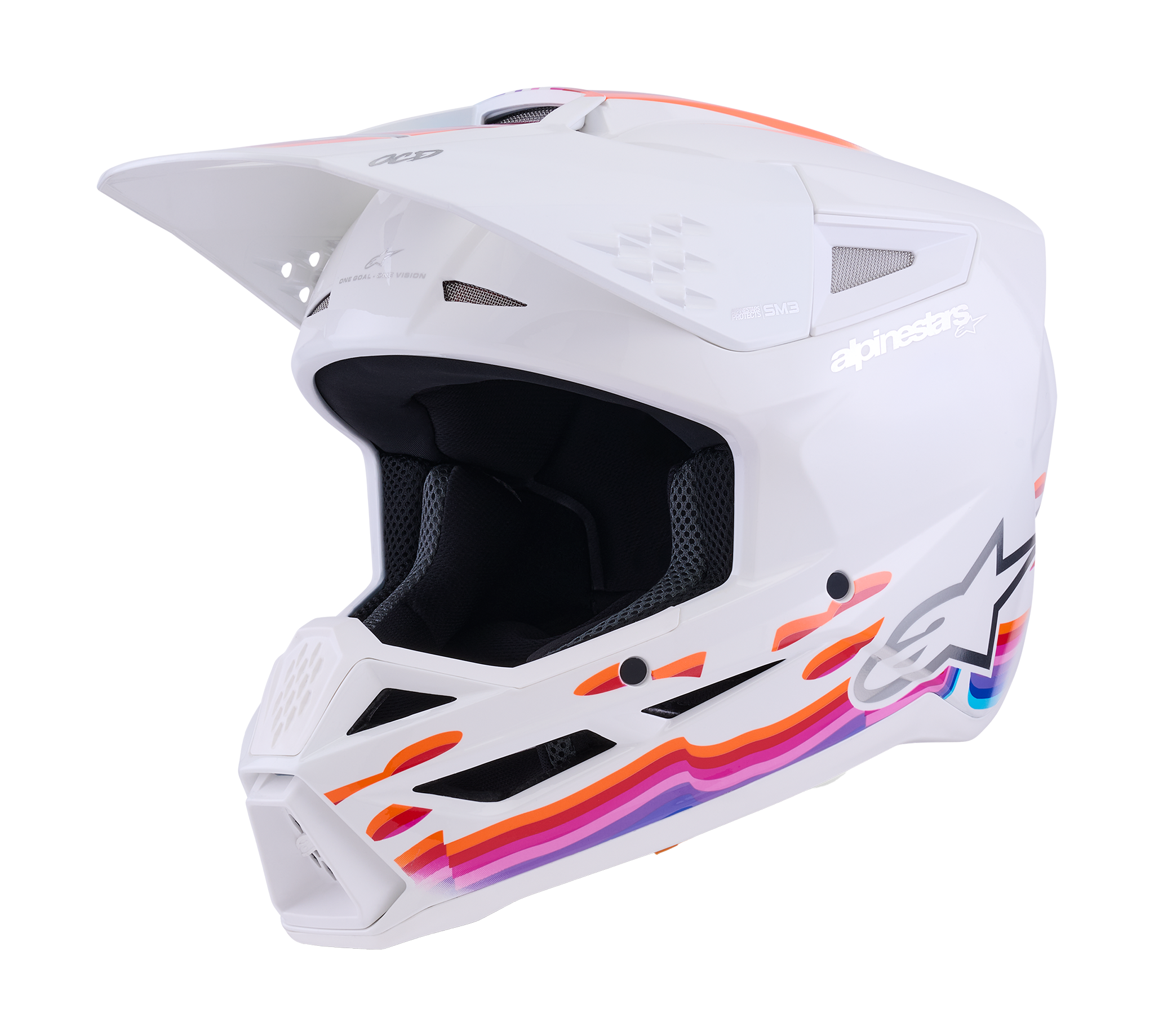 Alpinestars Crosshelm S-M3 Force - Wit
