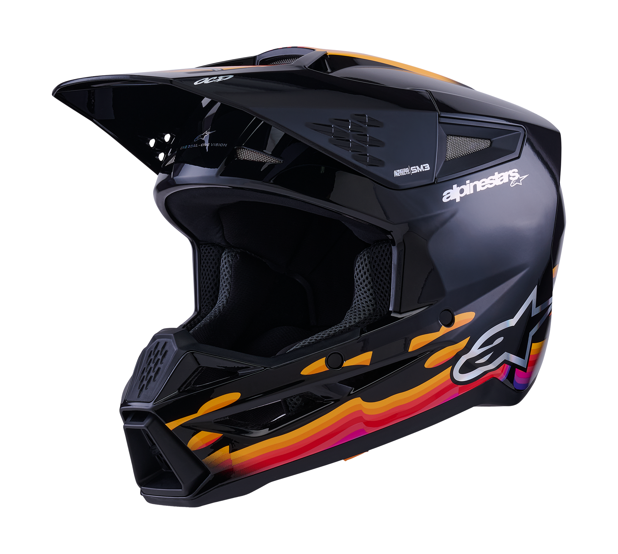 Alpinestars Crosshelm S-M3 Force - Zwart