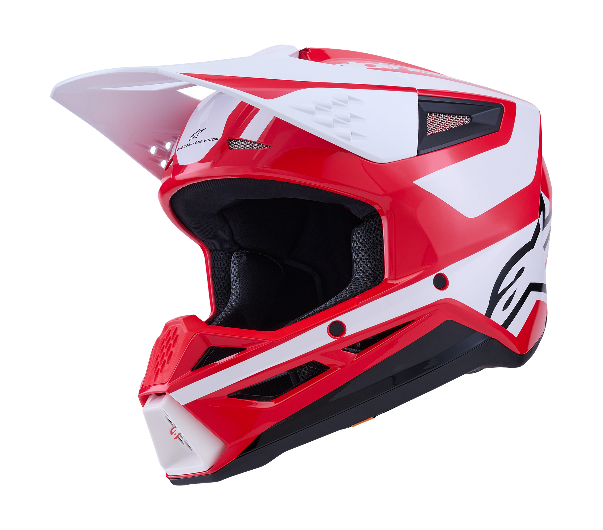 Alpinestars Crosshelm S-M3 Heat - Rood / Wit / Zwart