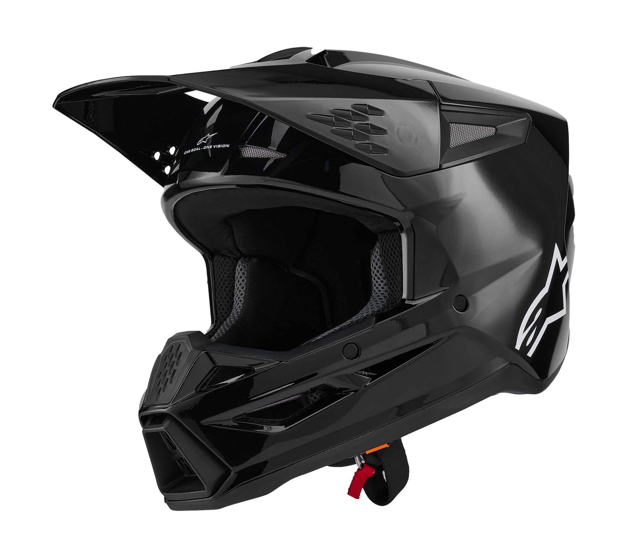 Alpinestars Crosshelm S-M3 Solid - Glans Zwart