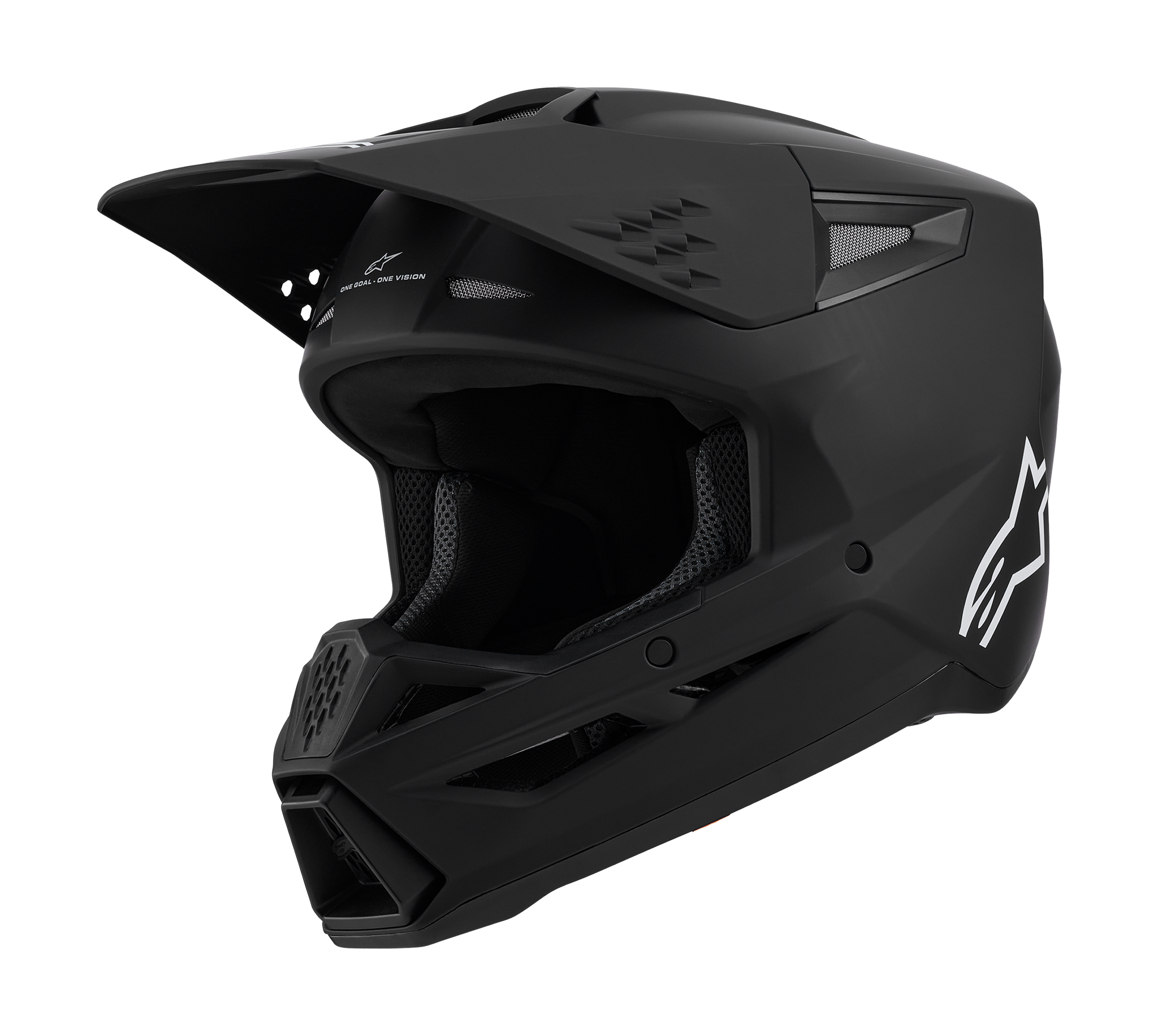 Alpinestars Crosshelm S-M3 Solid - Mat Zwart