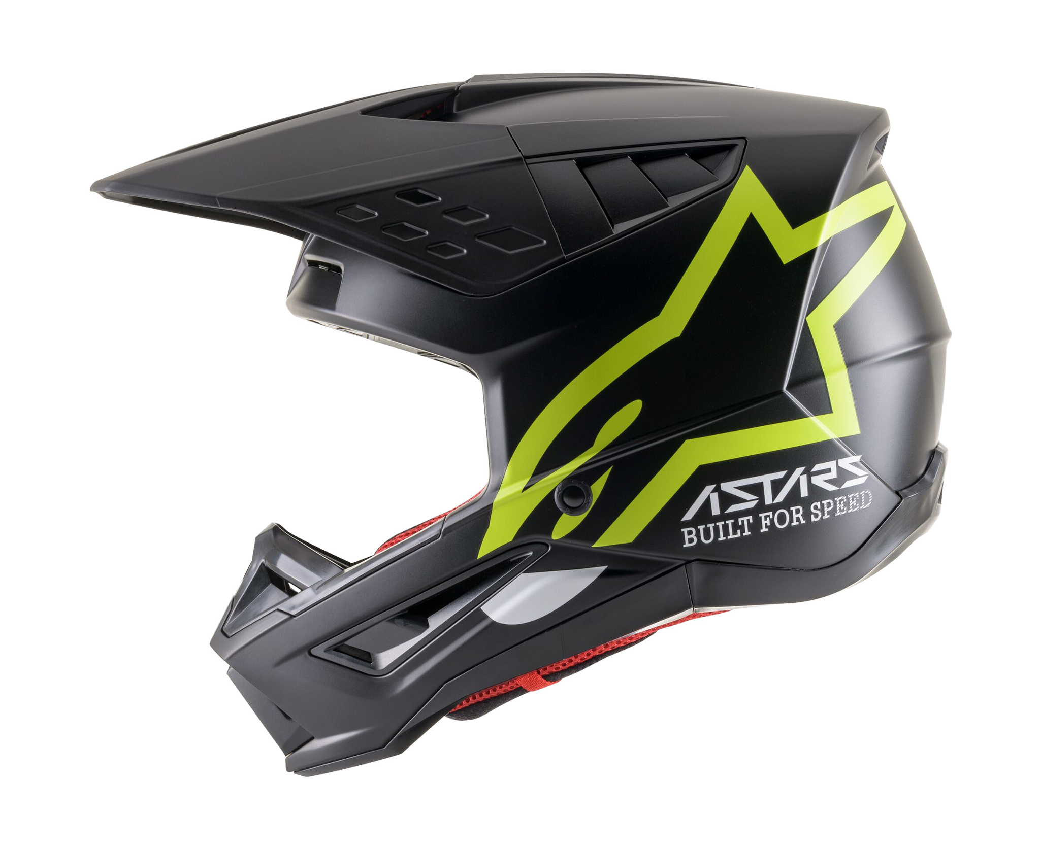 Alpinestars Crosshelm S-M5 22.05 Compass - Zwart / Fluo Geel