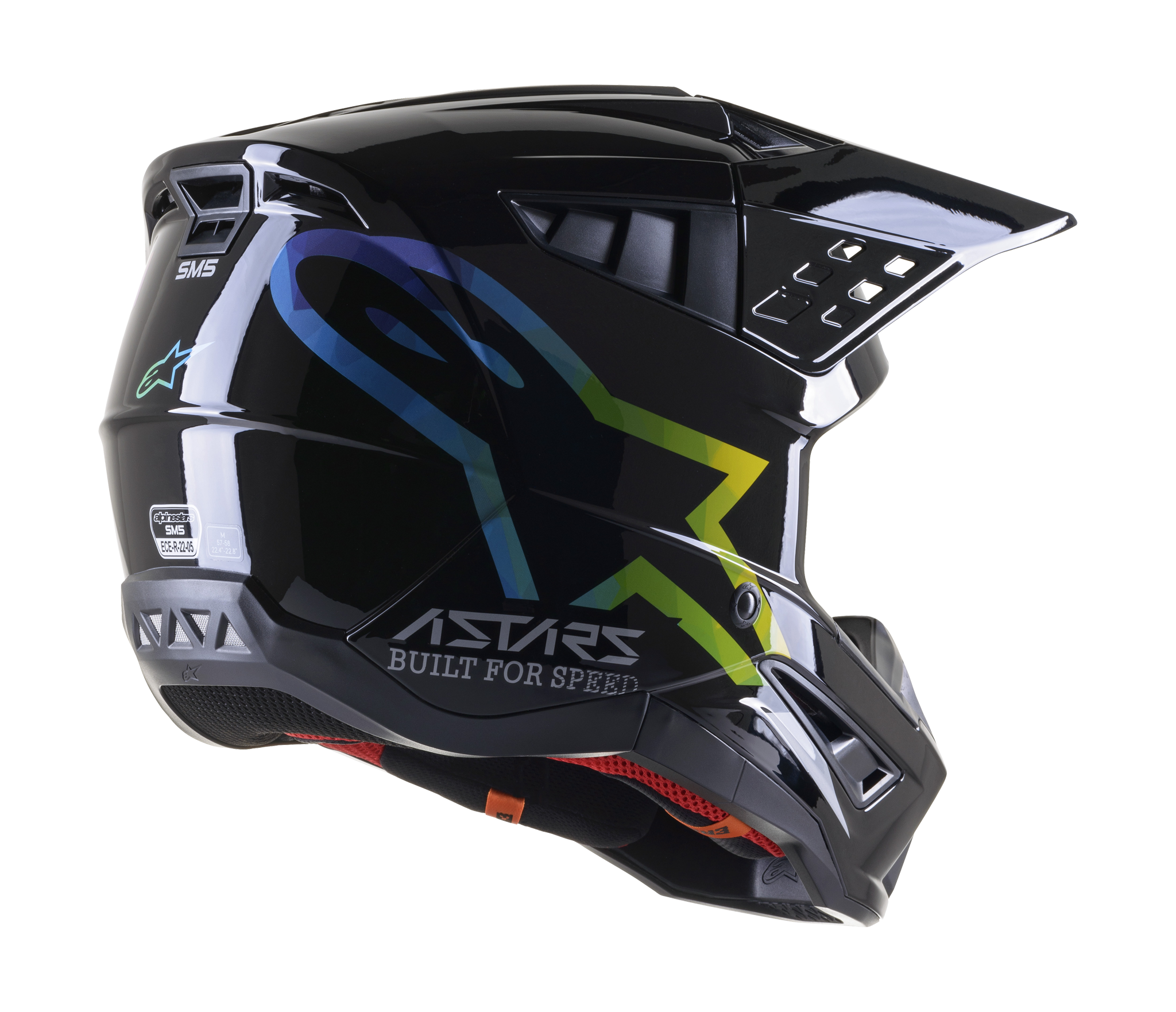 Alpinestars Crosshelm S-M5 22.05 Compass - Zwart / Zilver / Hue